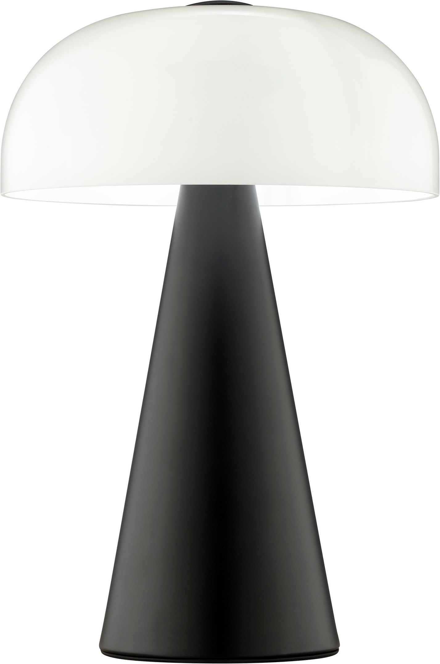Brilliant Tischleuchte »Crescent« E14 1 Stk. Pilz Tischleuchte, 35 cm, Ø 24 cm, E14, Schalter am Kabel, schwarz