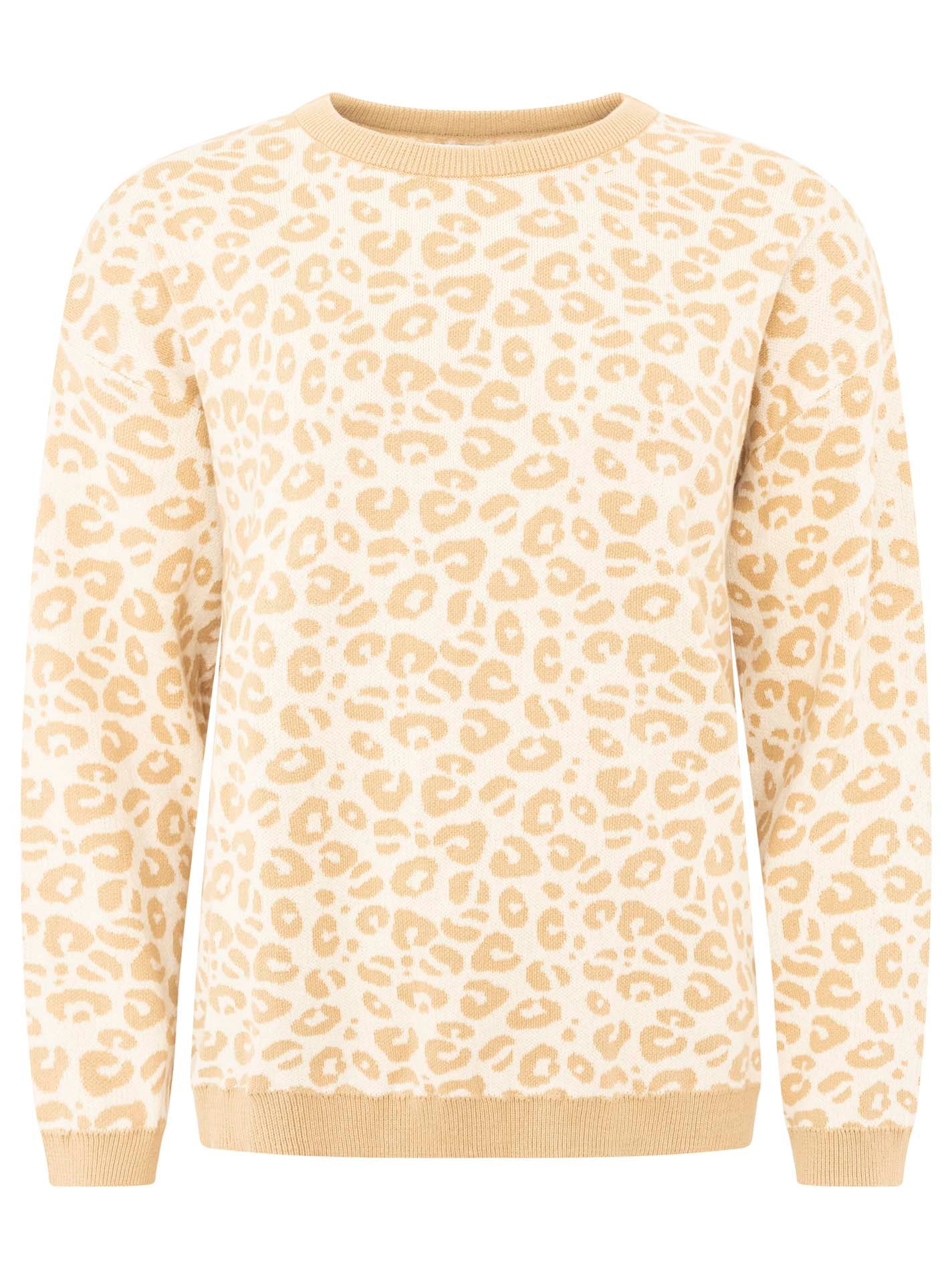 Zwillingsherz Strickpullover ""Gestrickter-Leo"", Animal-Muster, Rundhalsau günstig online kaufen