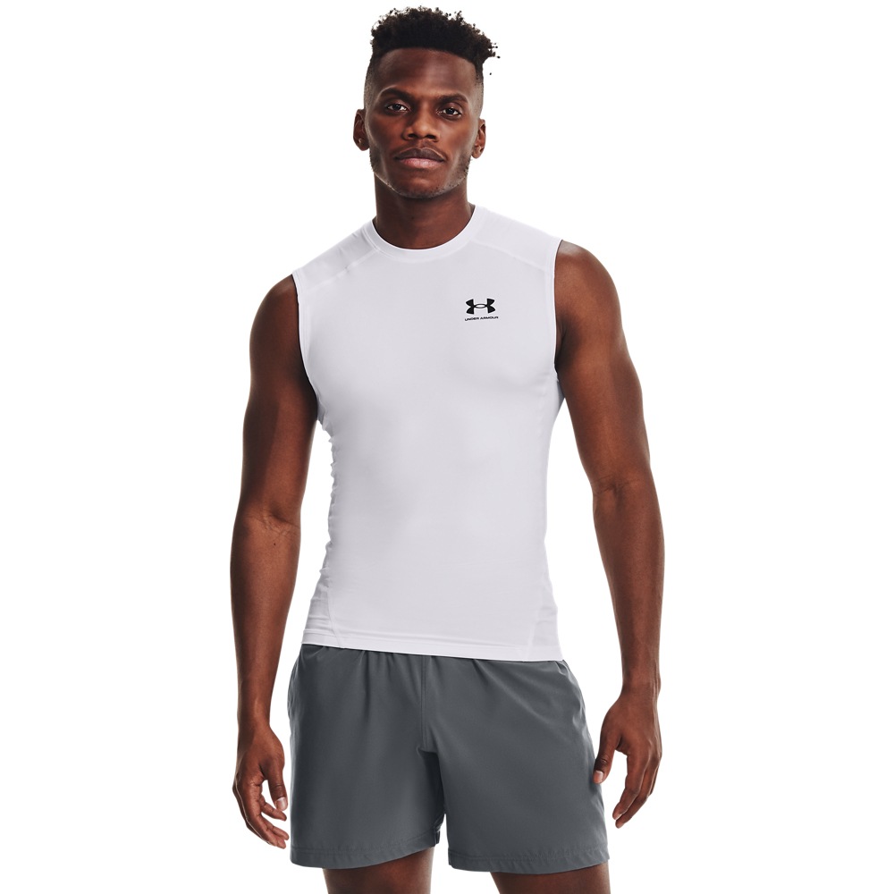 Under Armour Trainingstop "UA HG ARMOUR COMP SL" aus Polyester und Elasthan, mit Rundhalsausschnitt