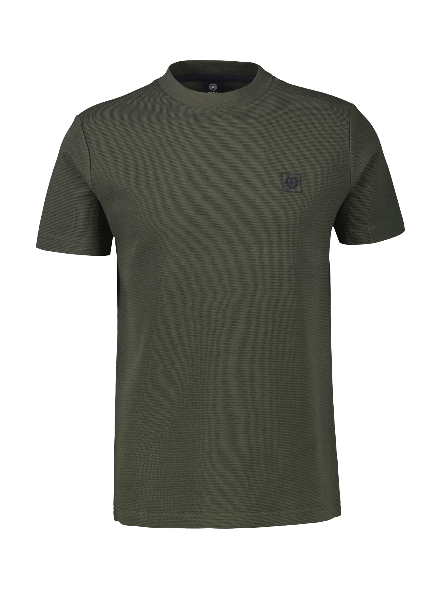 LERROS T-Shirt, in Waffel-Piqué und mit Logo-Badge