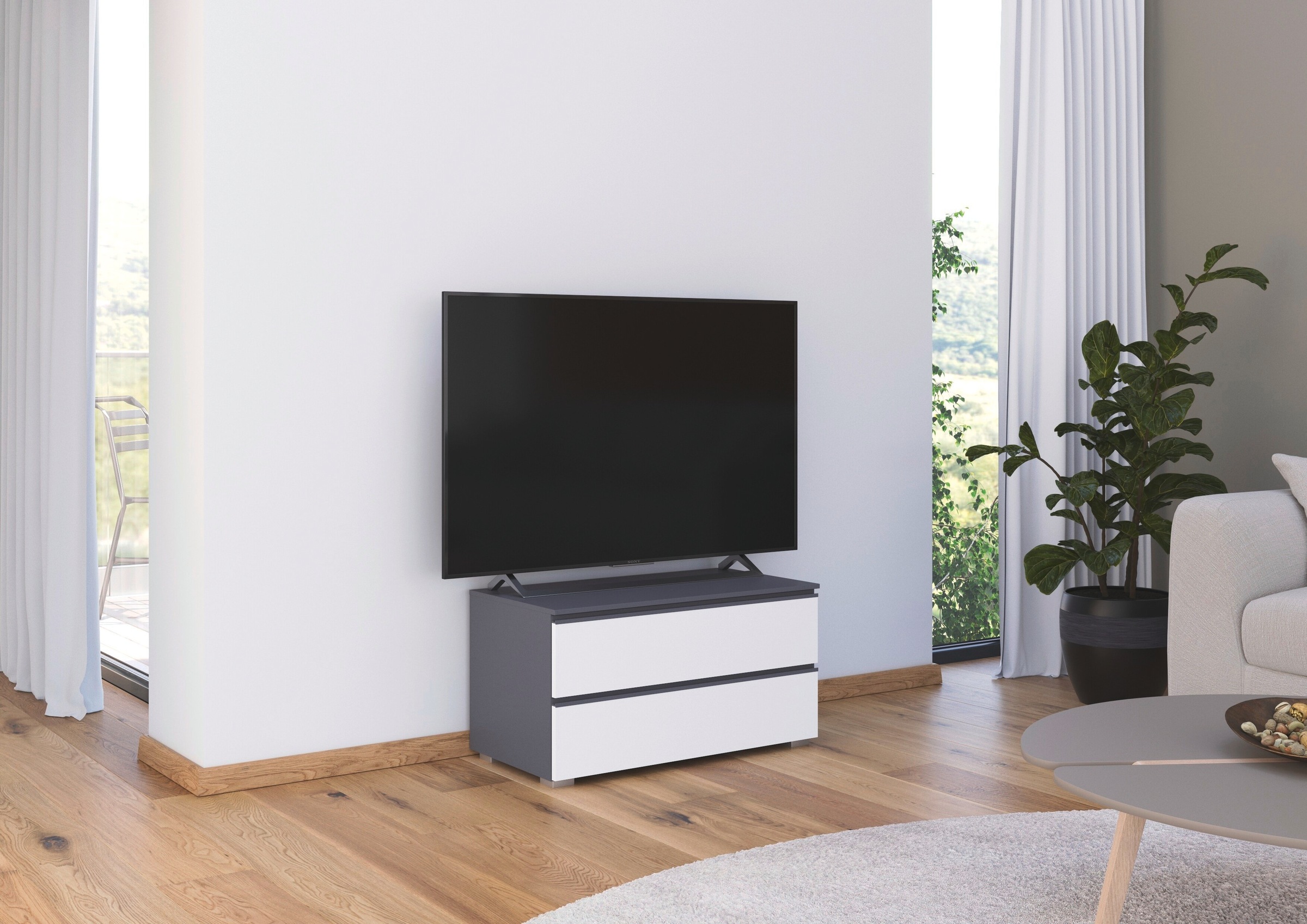 rauch TV-Board »Sideboard Kommode Lowboard TV-Schrank MAINZ« Breite 80 oder 120 cm,  praktische und geräumige Schubladen MADE IN GERMANY