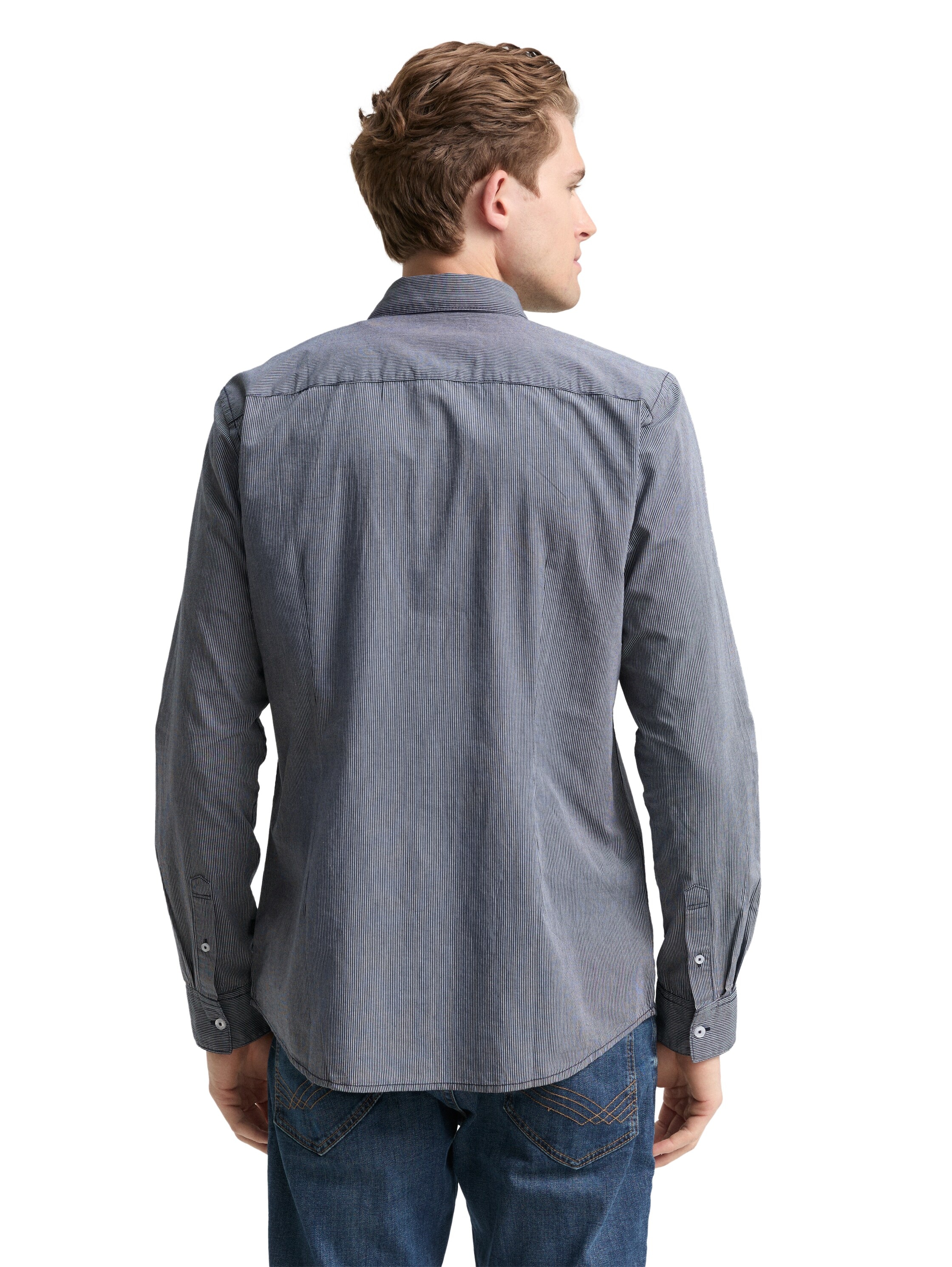 TOM TAILOR Langarmhemd mit Brust Tasche