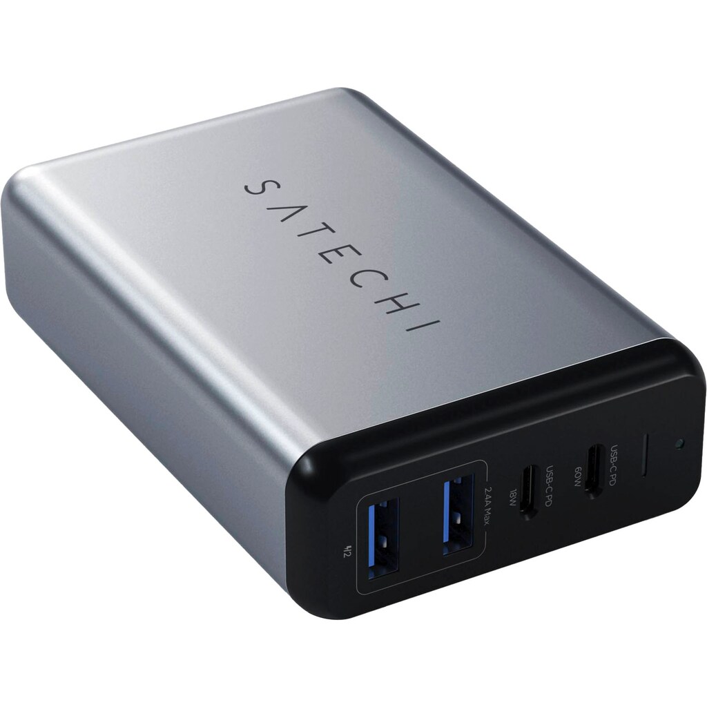 Satechi USB-Ladegerät »75W Dual Type-C PD Travel Charger«, (1 St.)