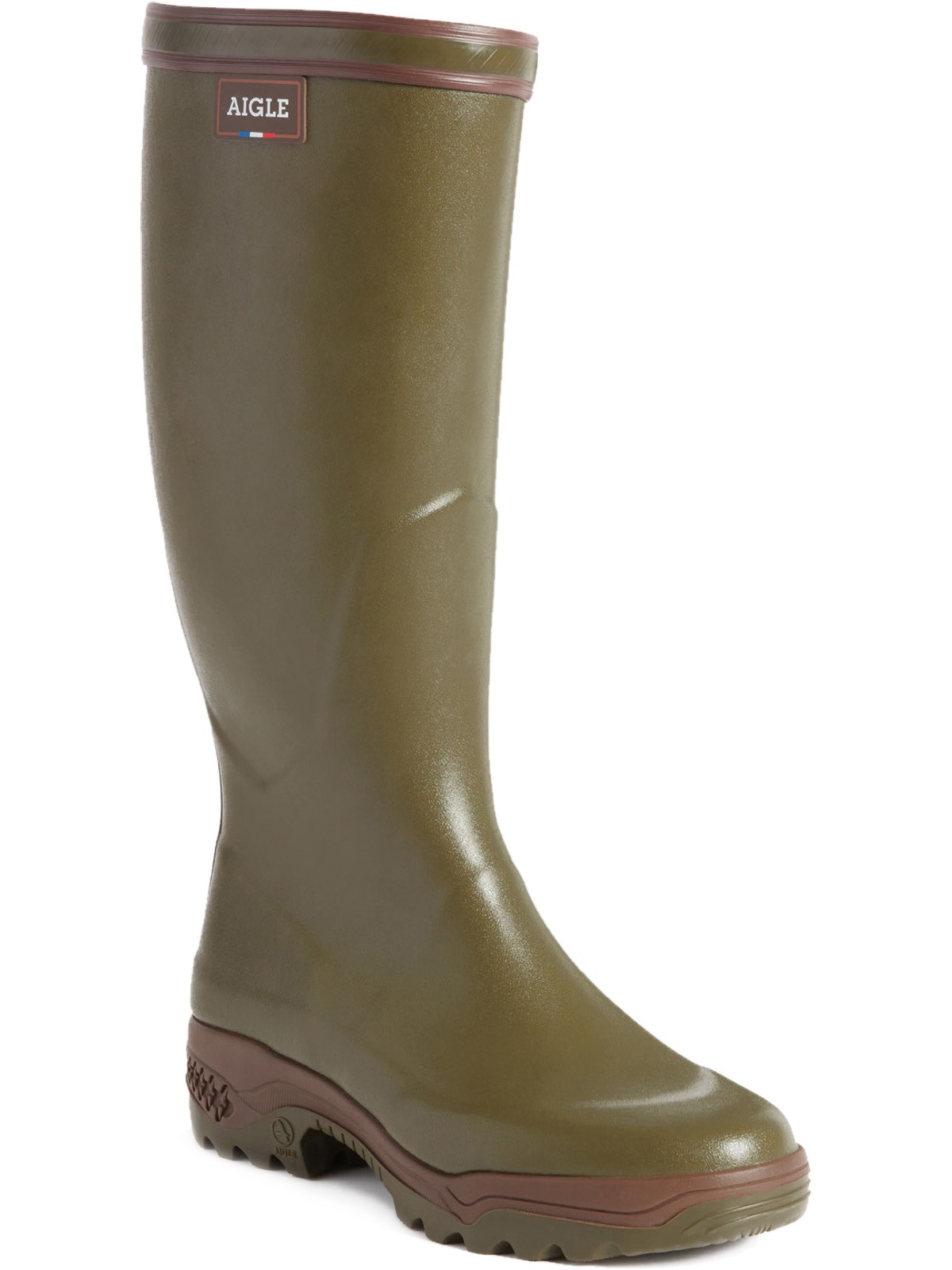 AIGLE Damen Gummistiefel "Stiefel 84207 Aigle Parcours 2 khaki", Gr. 36, grün, Obermaterial: 100% Gummi rubber., Schuhe