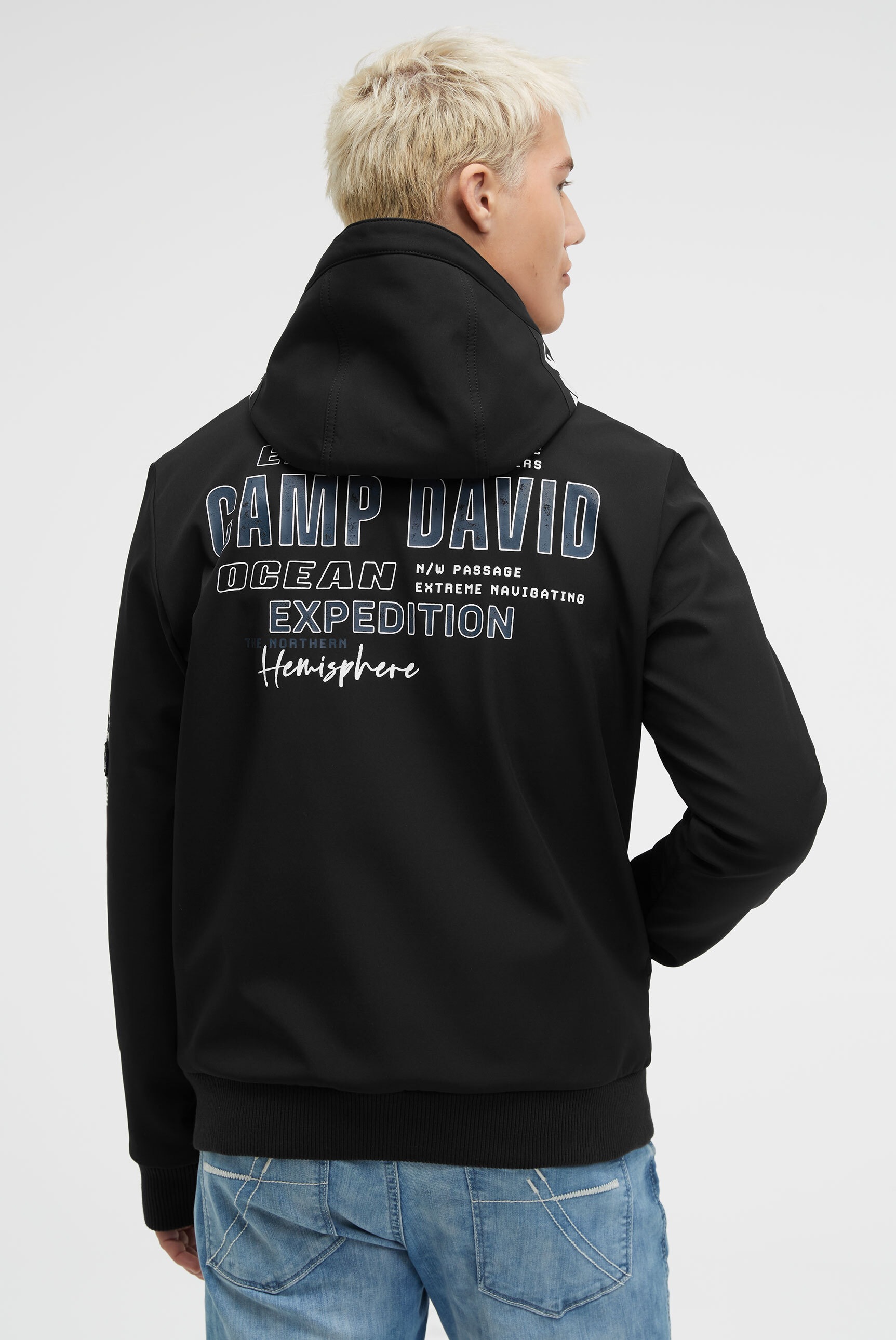 CAMP DAVID Winterjacke, mit Kapuze, mit Brusttaschen
