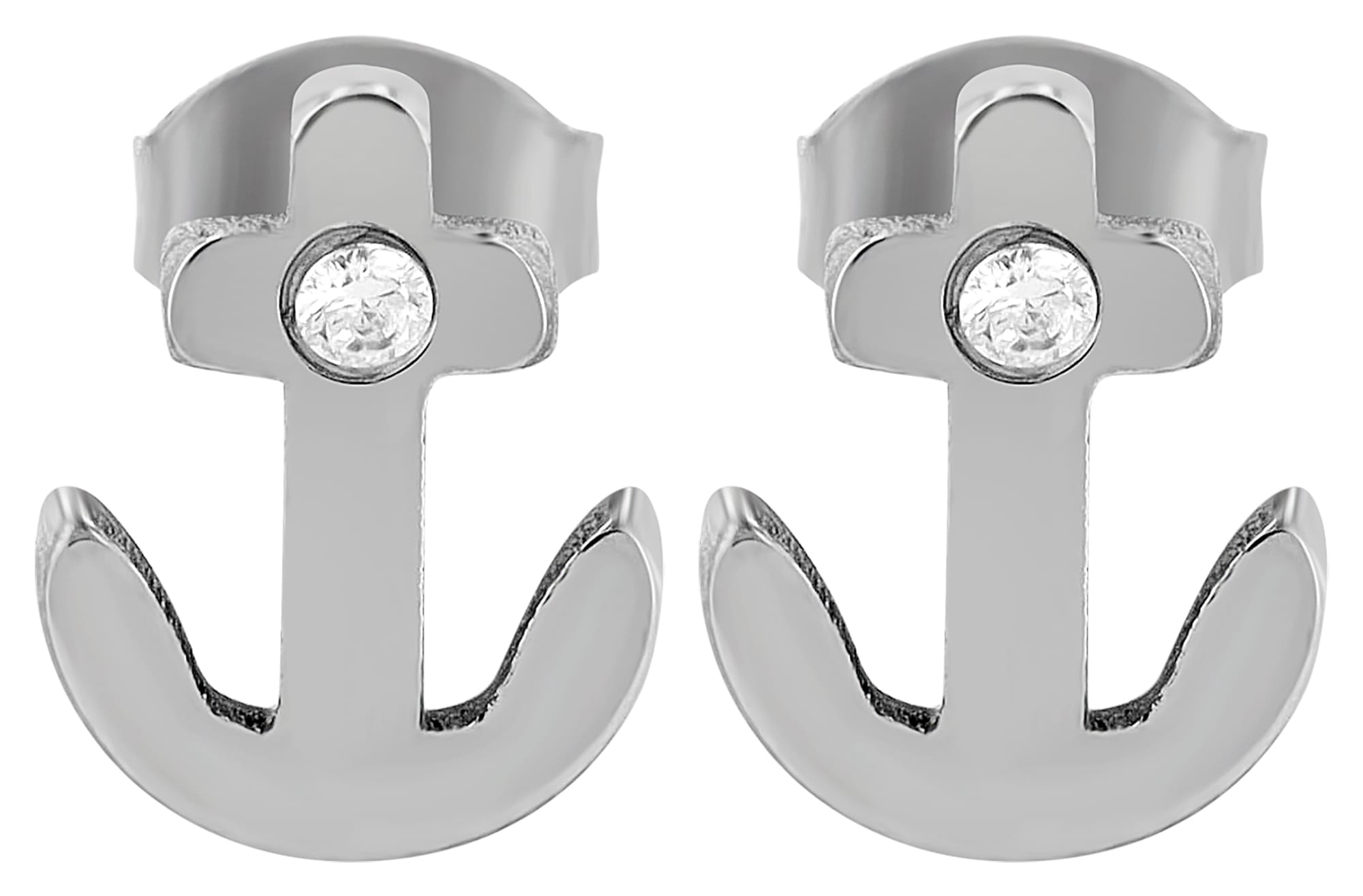 Adelia´s Paar Ohrhänger "Damen Ohrringe aus Titan mit Strass Steinchen" Ges günstig online kaufen