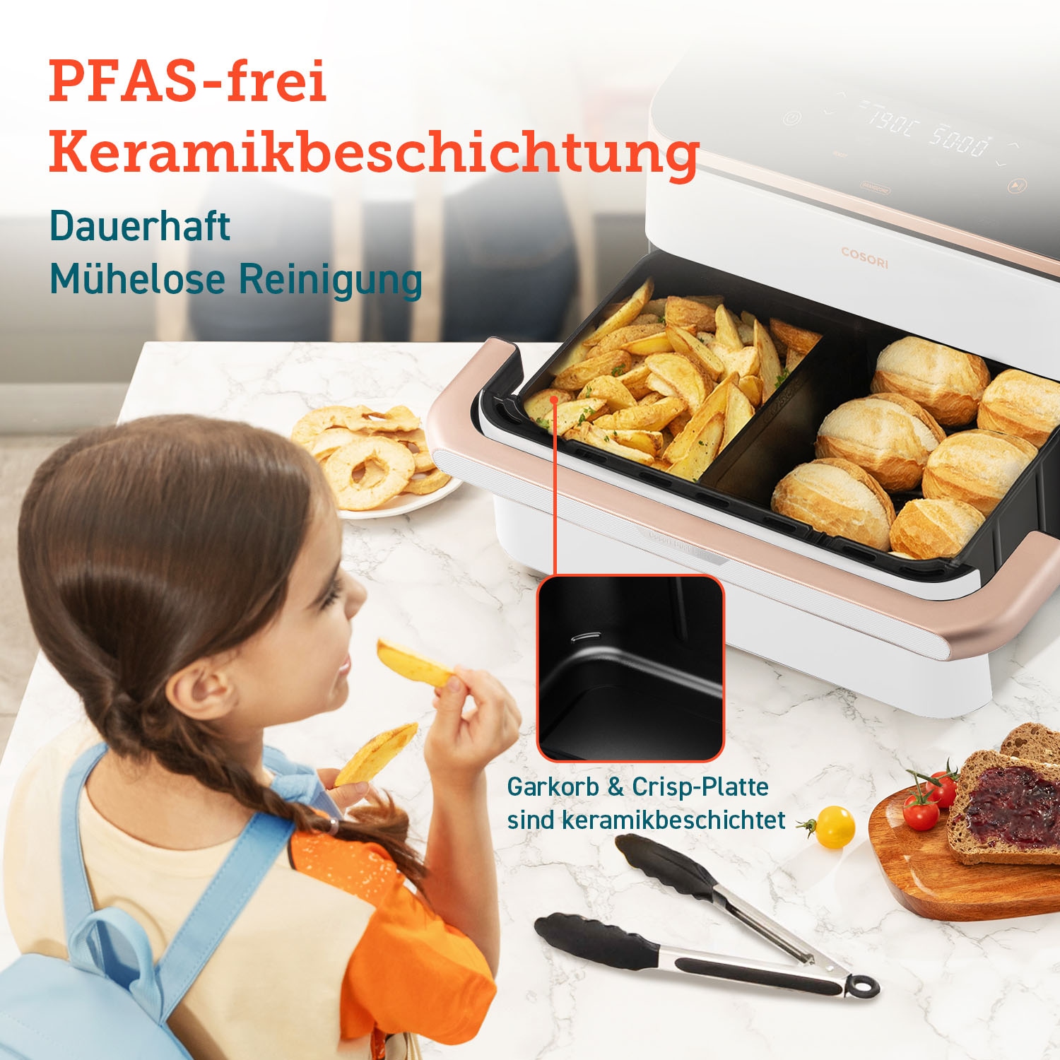 Cosori Heißluftfritteuse »CAF-TF101S-WEUR« 2800 W