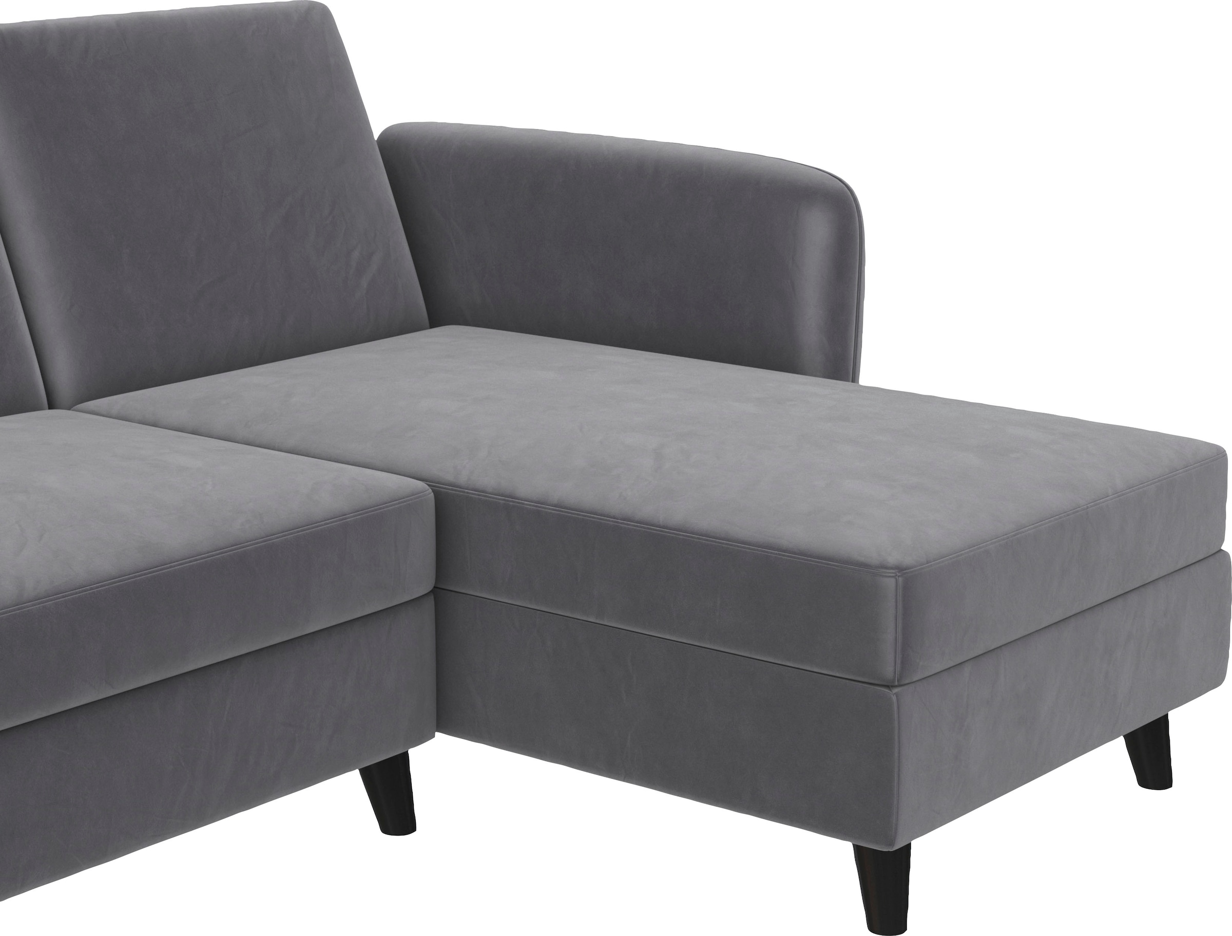 Dorel Home Ecksofa »Perry, L-Form,«, Rückenlehne, verschiedene Farbvarianten, Sitzhöhe 43 cm, Breite 219 cm