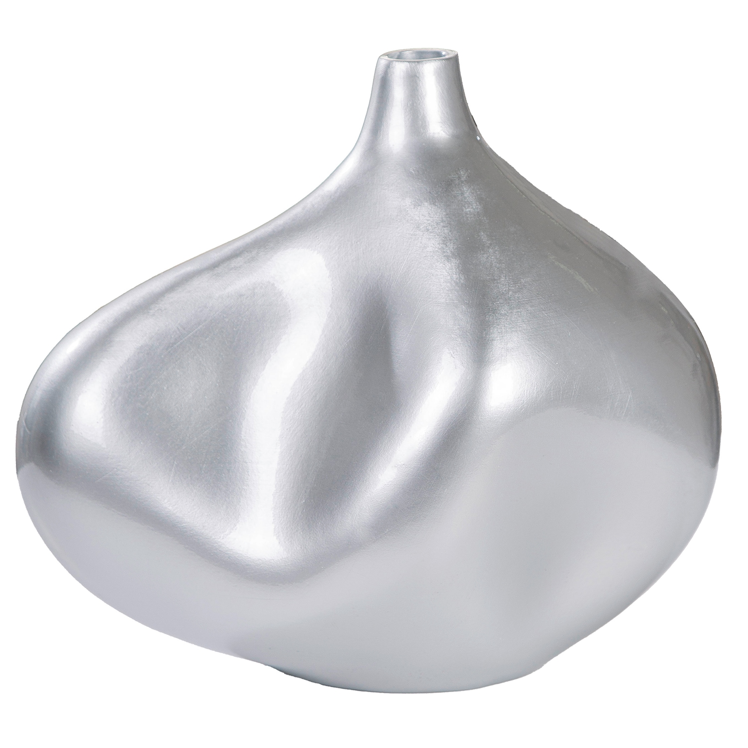 GILDE Tischvase "Vase organisch Jolie silberfarben H. 33,5 cm" günstig online kaufen