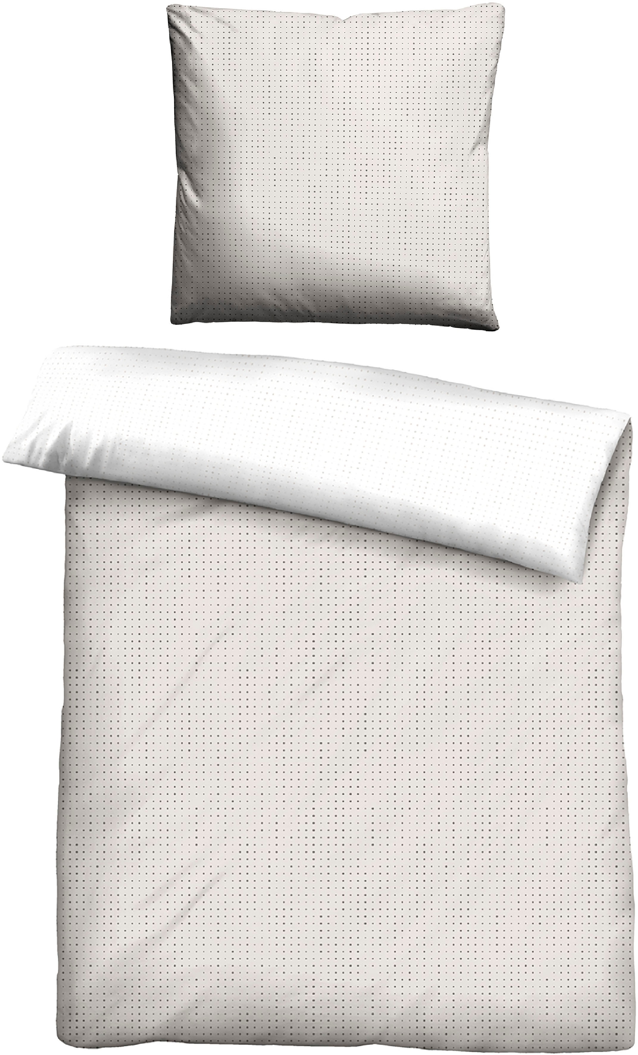 Biberna "Combinate in Gr. 135x200, 155x220 oder 200x200 cm" 2 Stk. Bettwäsche aus Baumwolle, zeitlose Bettwäsche mit Wendeoptik