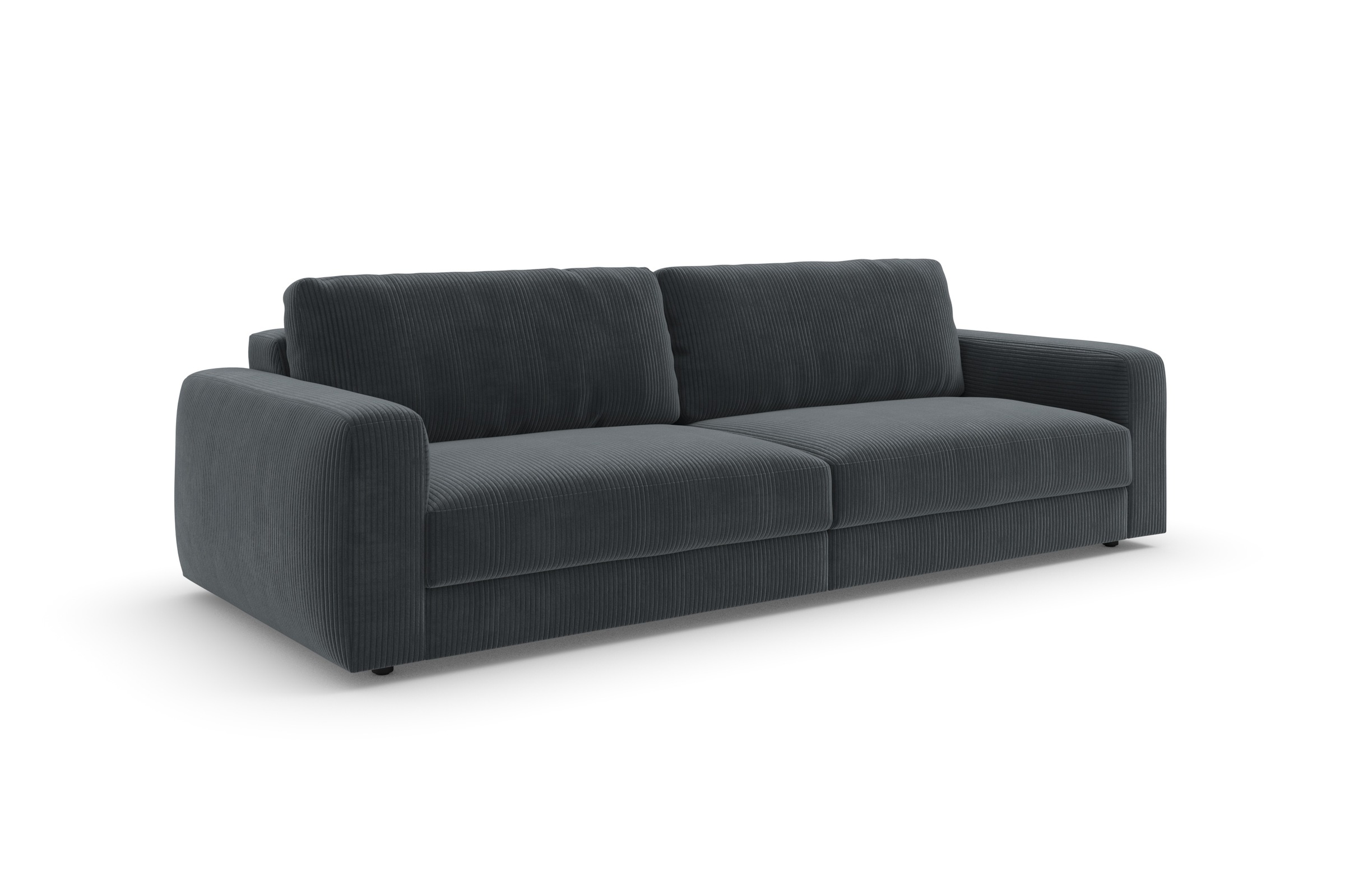 Big-Sofa TRENDMANUFAKTUR "Bourbon, Designsofa, Mega Sofa mit tollem Sitzkomfort, Breite 264cm", grau (anthrazit), B:264cm H:84cm T:111cm, 100% Polyester, Sofas, Big-Sofa, mit extra hohem Sitzkomfort, in trendigem Cord Bezug erhältlich 2