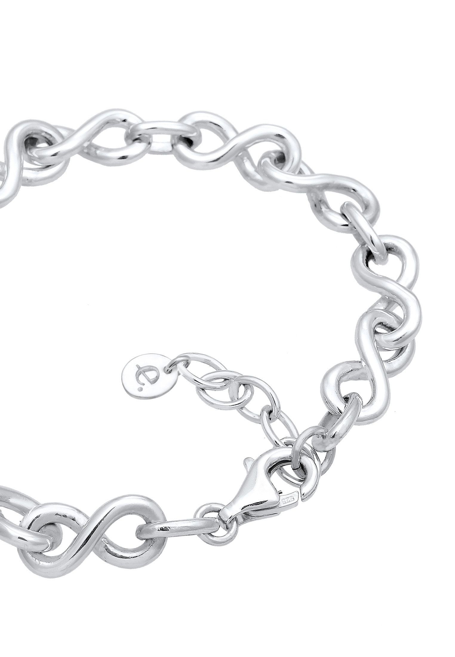 Elli Premium Armband »Infinity Unendlichkeit Zeichen 80s Look 925 Silber«