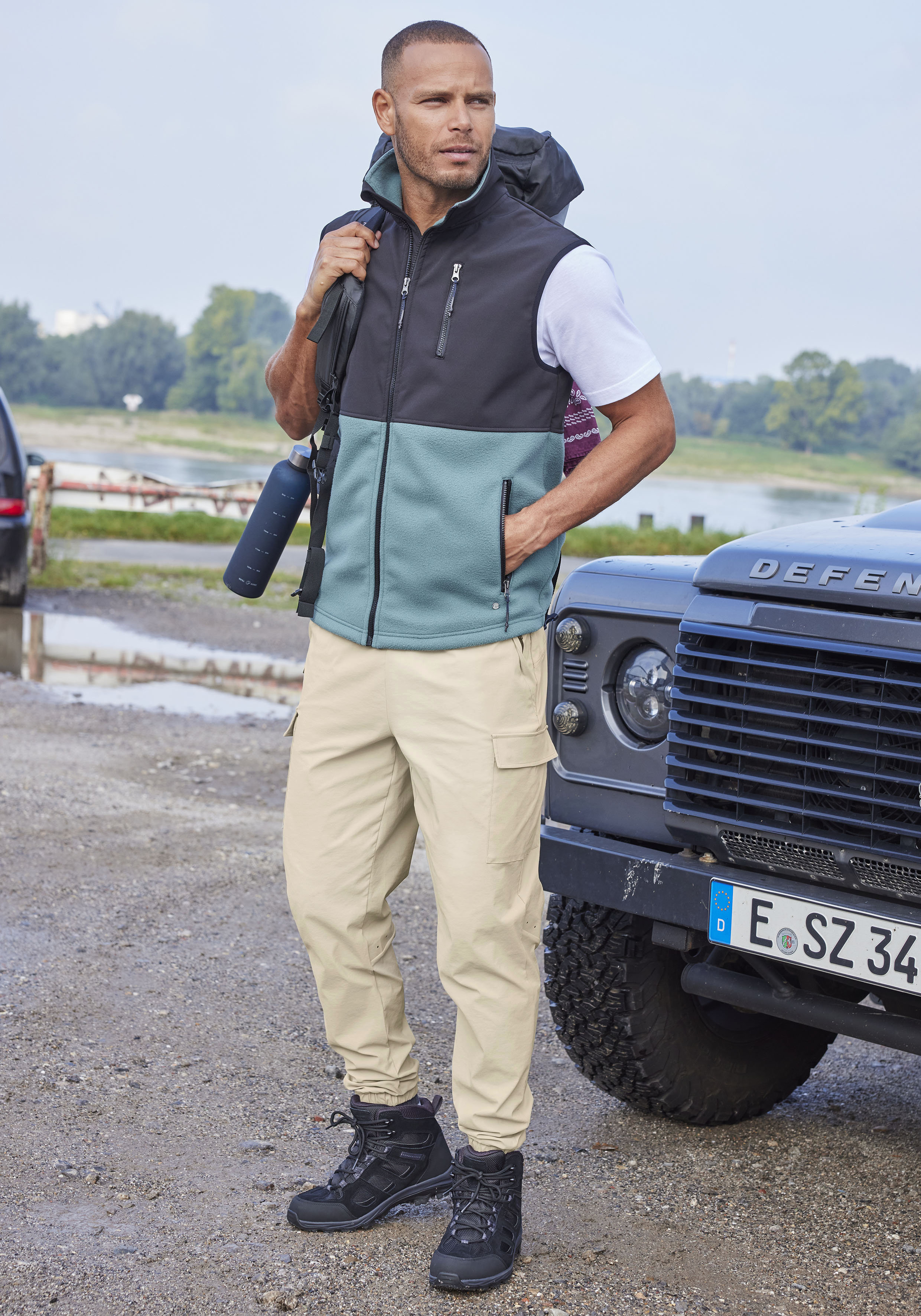 Thumbnail - John Devin Jogger Pants, Trekking-Outdoor-Hose mit Belüftung im Kniebereich