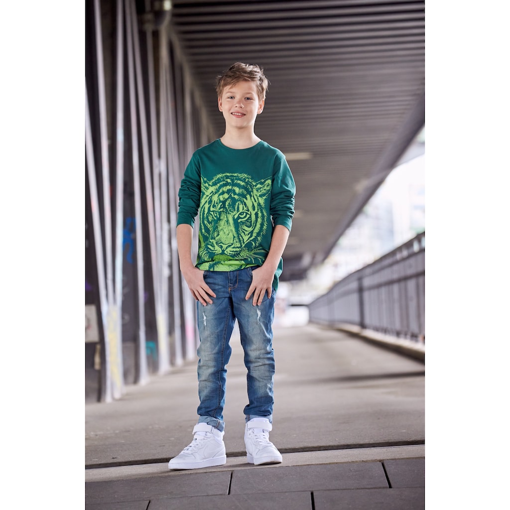 KIDSWORLD Langarmshirt »NEON TIGER«