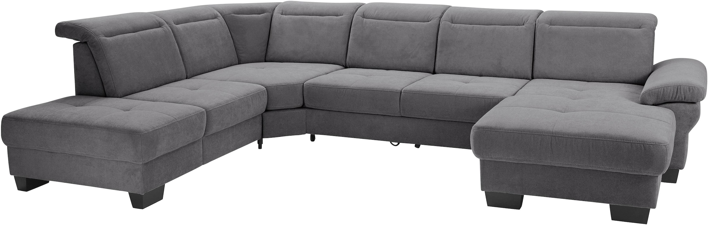 Home affaire Wohnlandschaft "Cornwall U-Form" inkl. Sitztiefenverstellung, günstig online kaufen