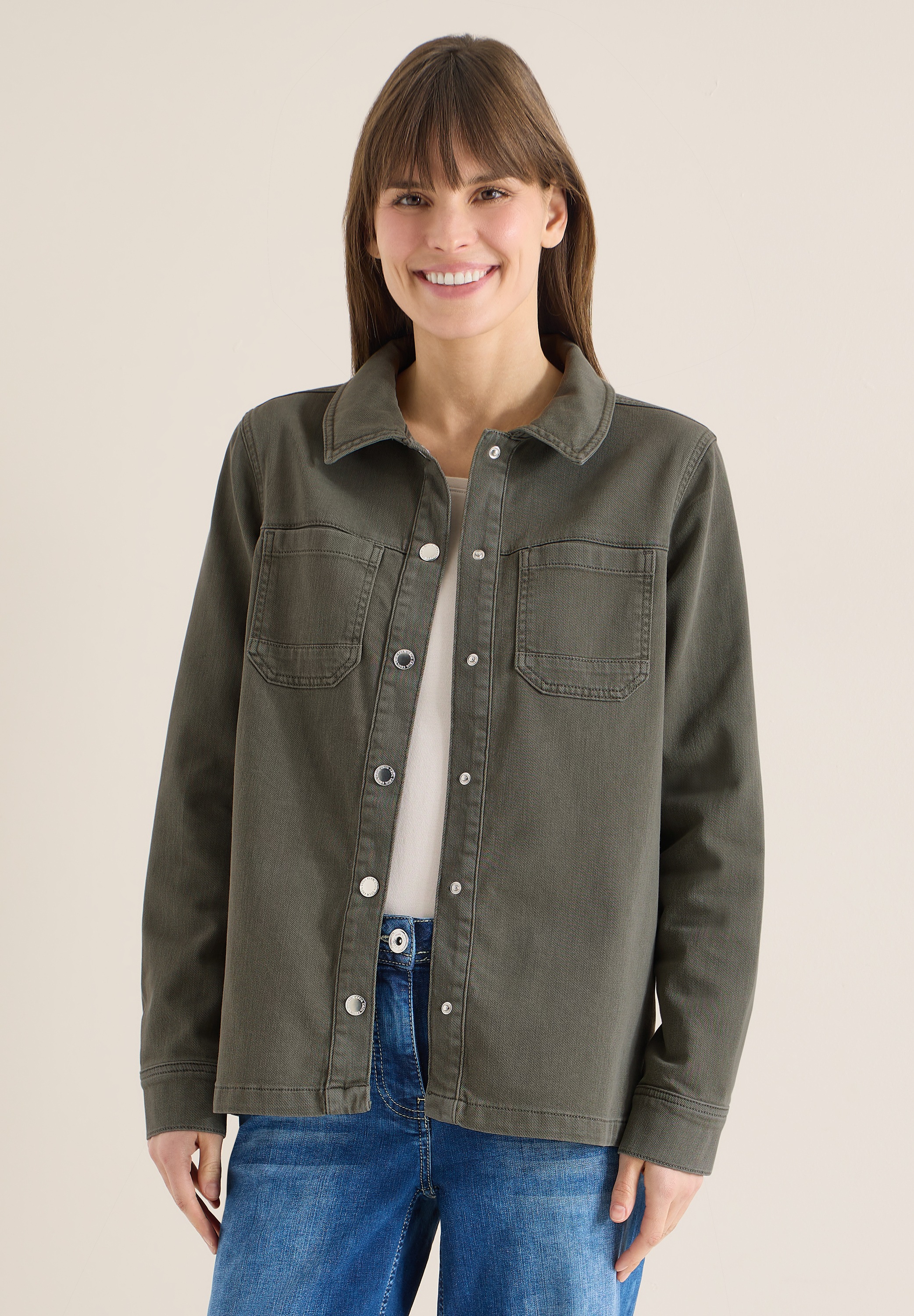 Cecil Kurzjacke ohne Kapuze in Denim-Optik günstig online kaufen