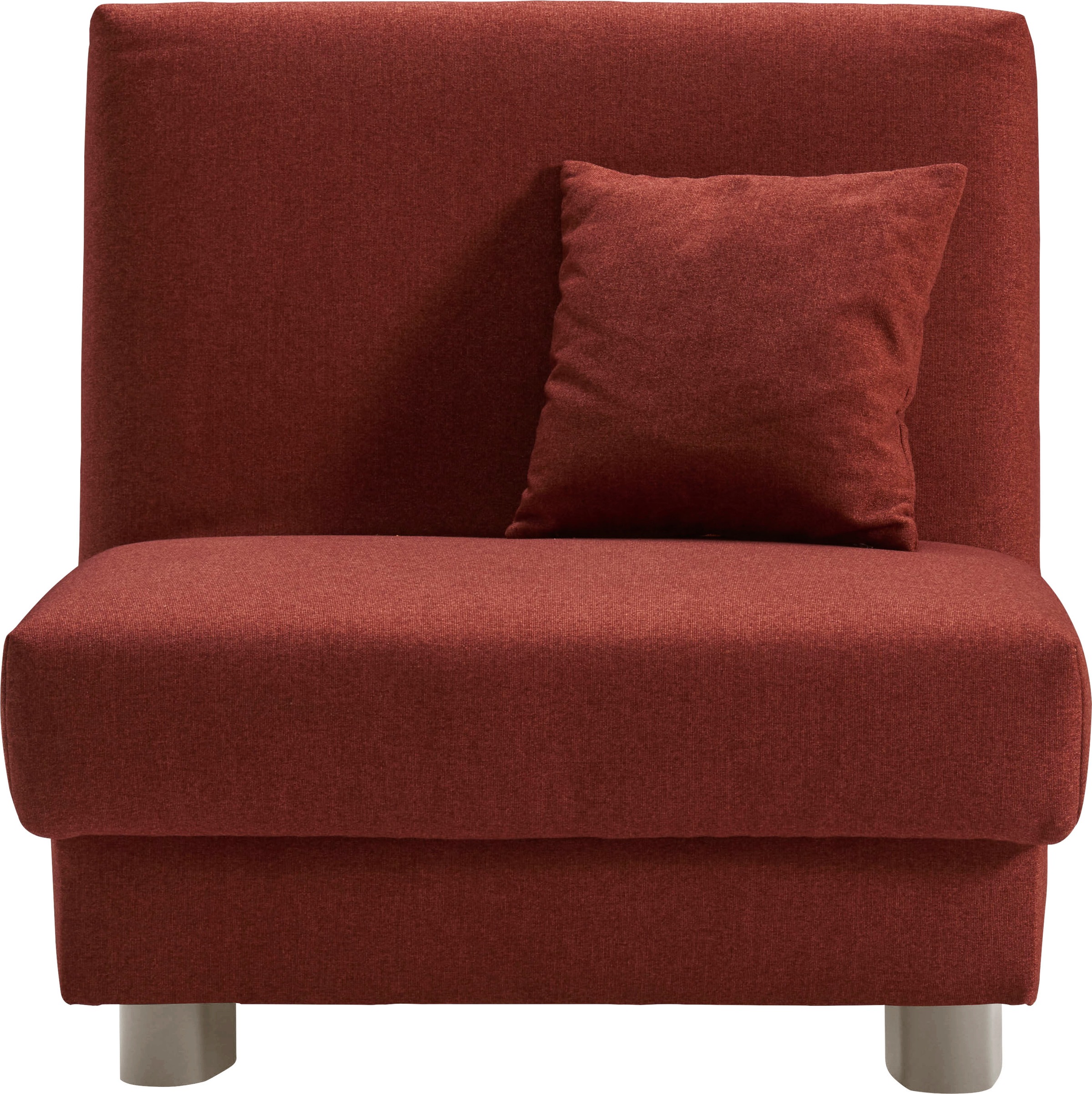ell + ell Schlafsofa »Enny«, Liegefläche Breite 80 cm, Liegehöhe 45 cm, Füße alufarben, Rückenlehne