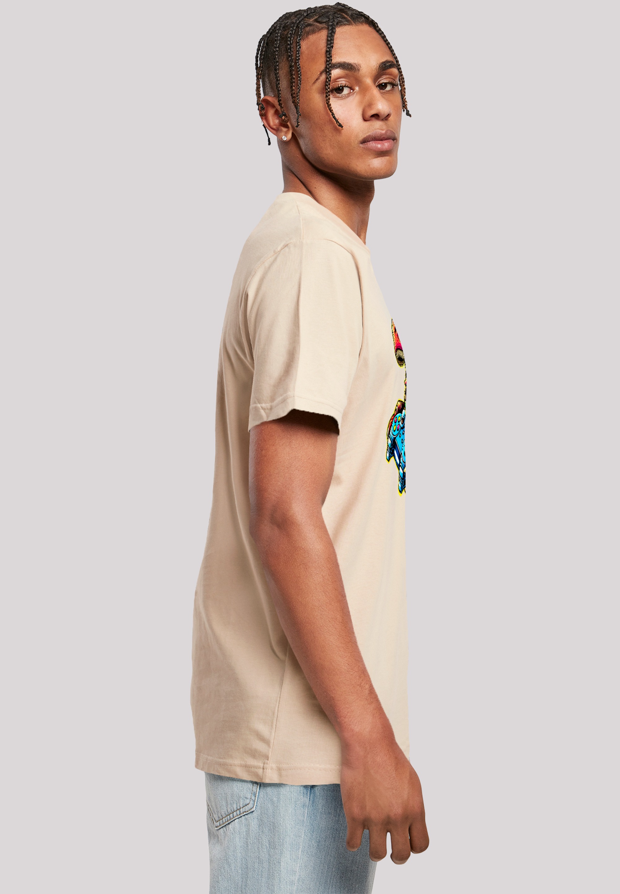 F4NT4STIC T-Shirt »Dinosaurier Gamer«, Premium Qualität