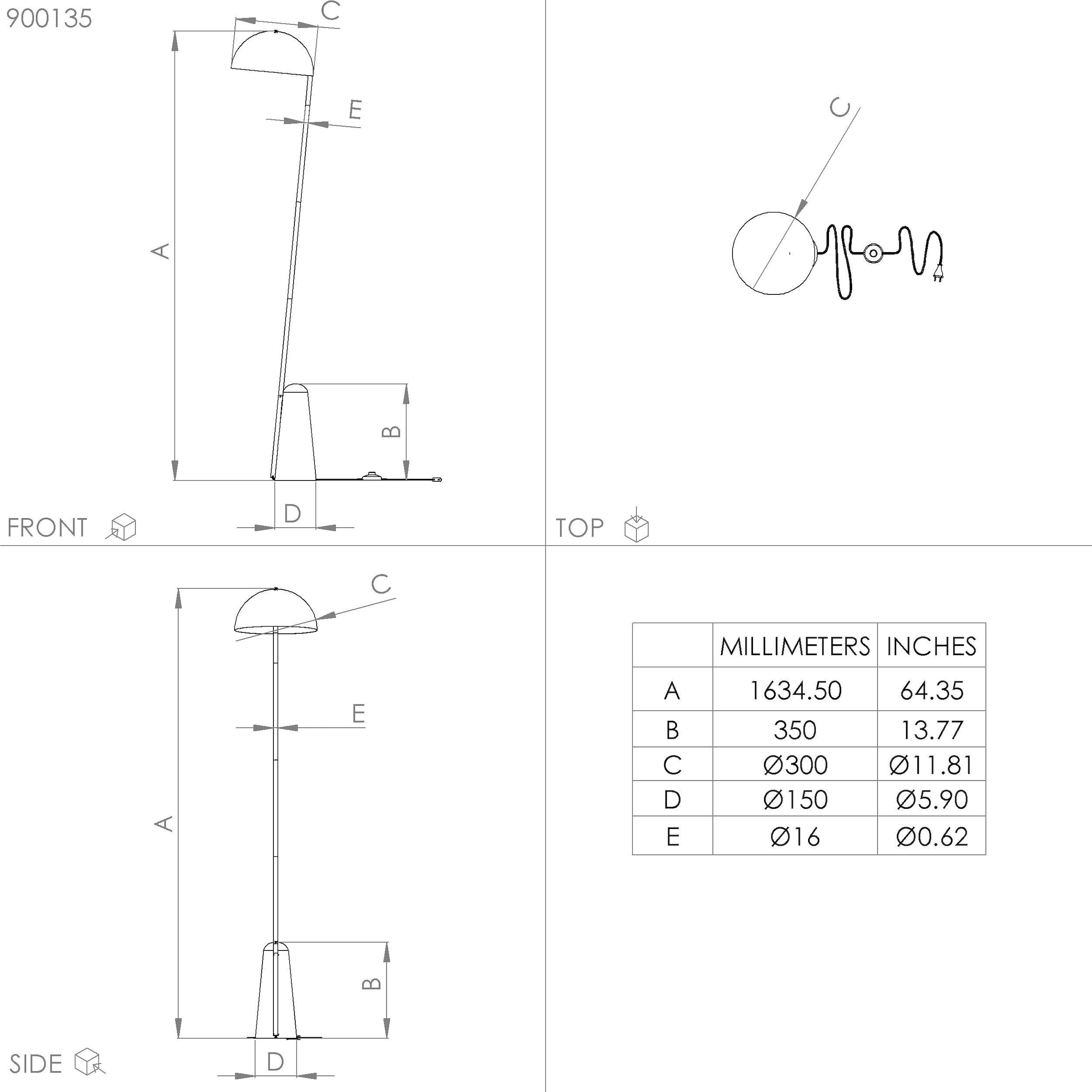 EGLO Stehlampe »ARANZOLA«, Stehleuchte in schwarz und weiß aus Stahl - exkl.  E27 - 1X40W | BAUR