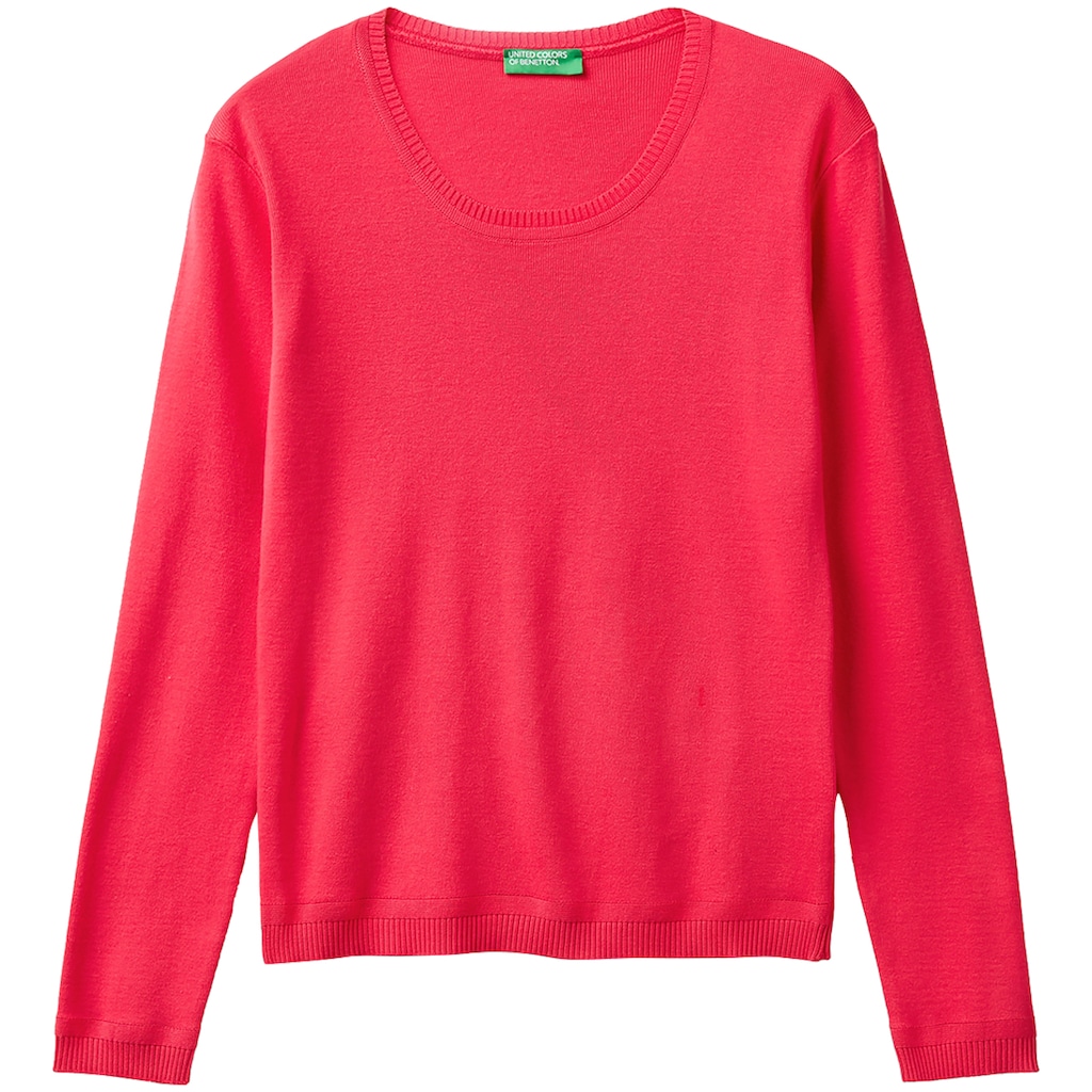 United Colors of Benetton Strickpullover, mit Markenlabel