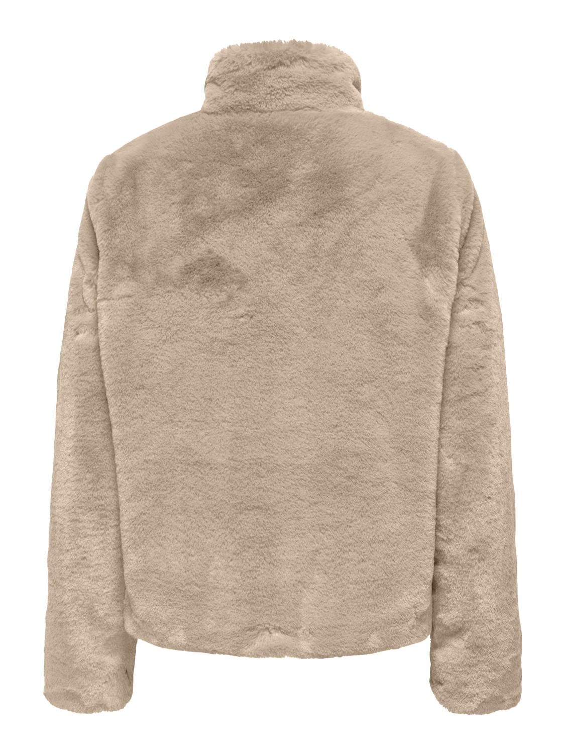 ONLY Fellimitatjacke »ONLNEWVIDA LIFE FAUX FUR JACKET OTW CC« ohne Kapuze Kunstfaser,