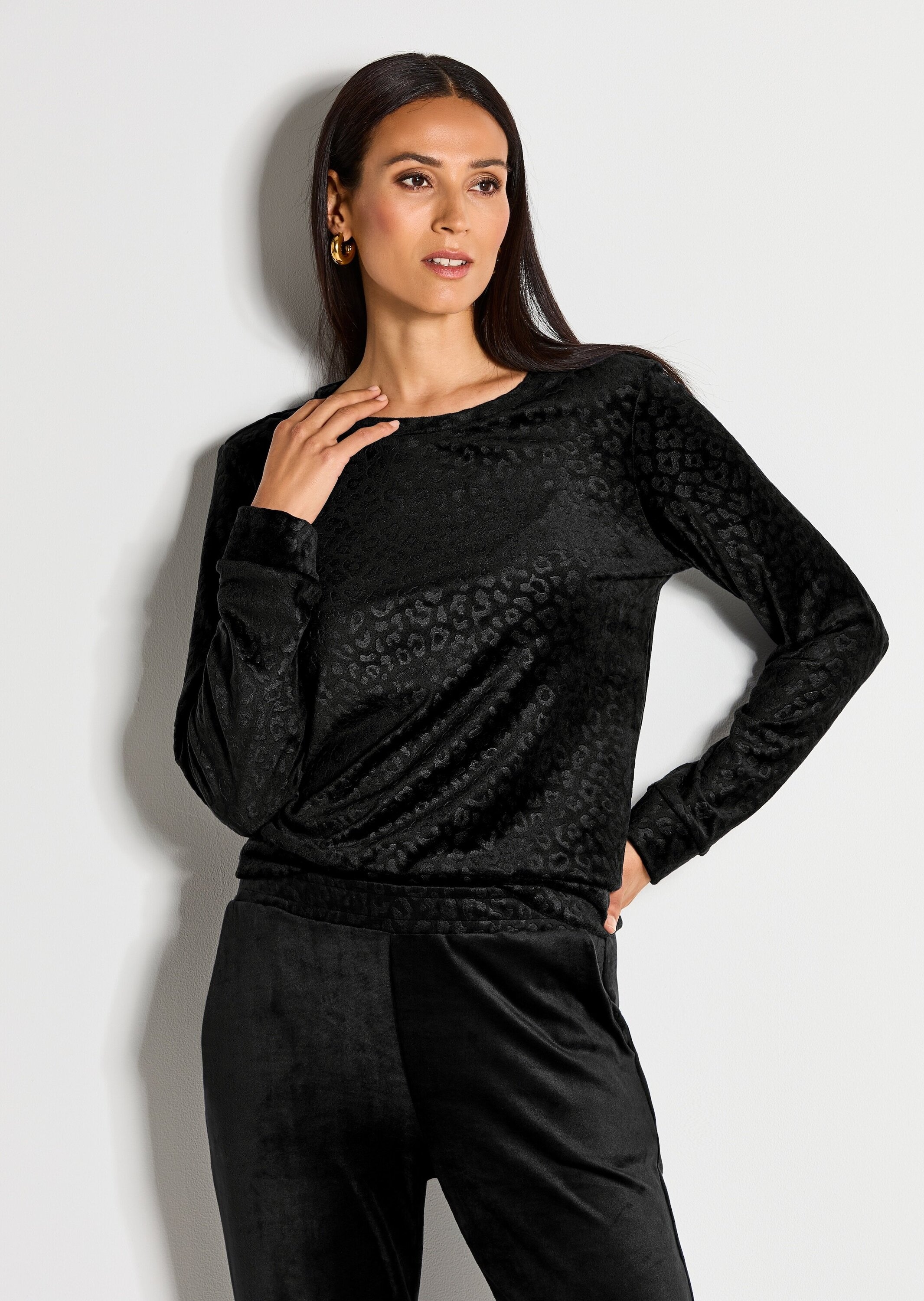 MADELEINE Langarmshirt »Sweatshirt Langarm Animal-Print Pullover«