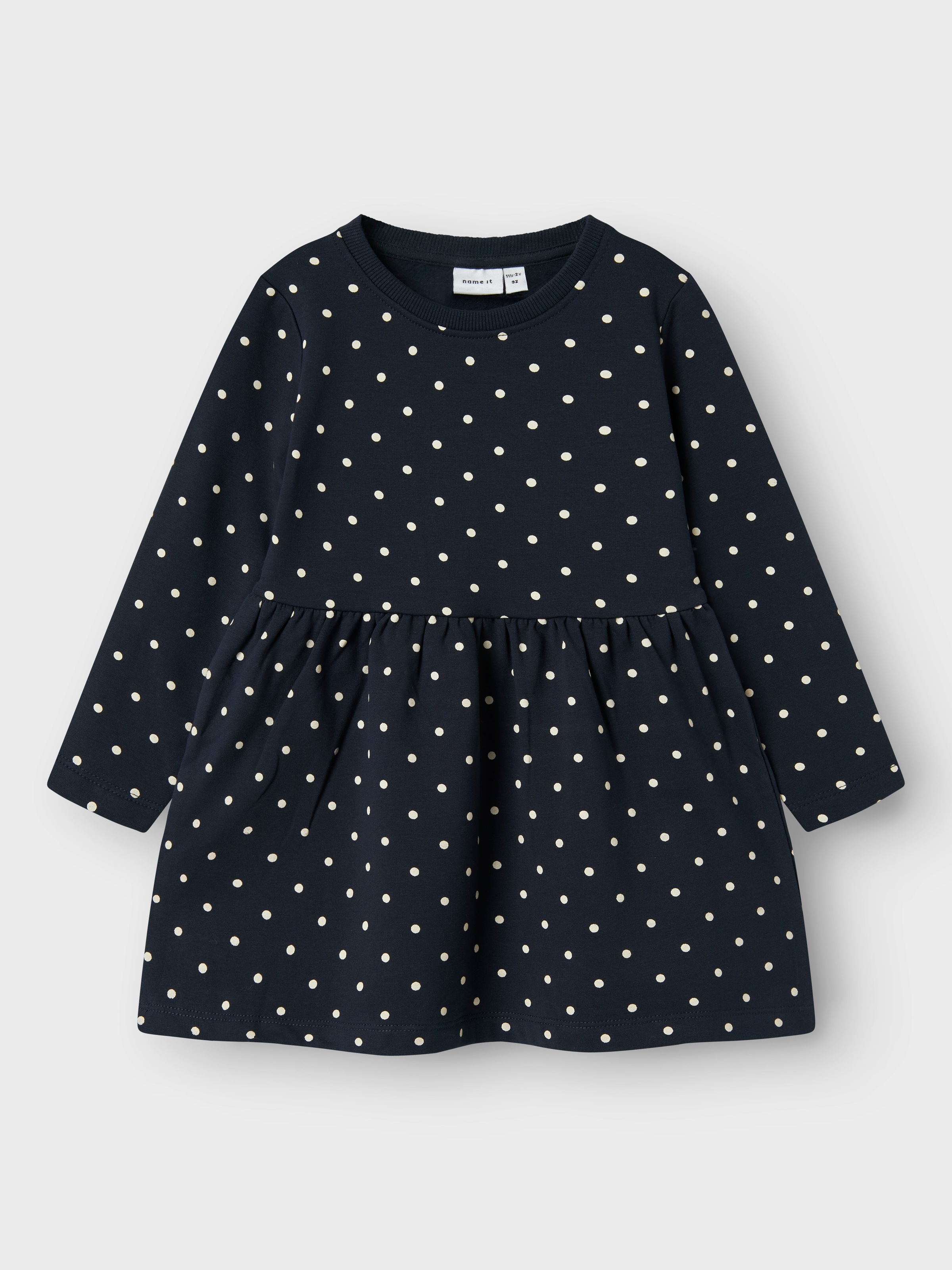 Name It Sweatkleid »NMFDAVINA LS SWEAT BRU DRESS NOOS«, im tollen Alloverprint