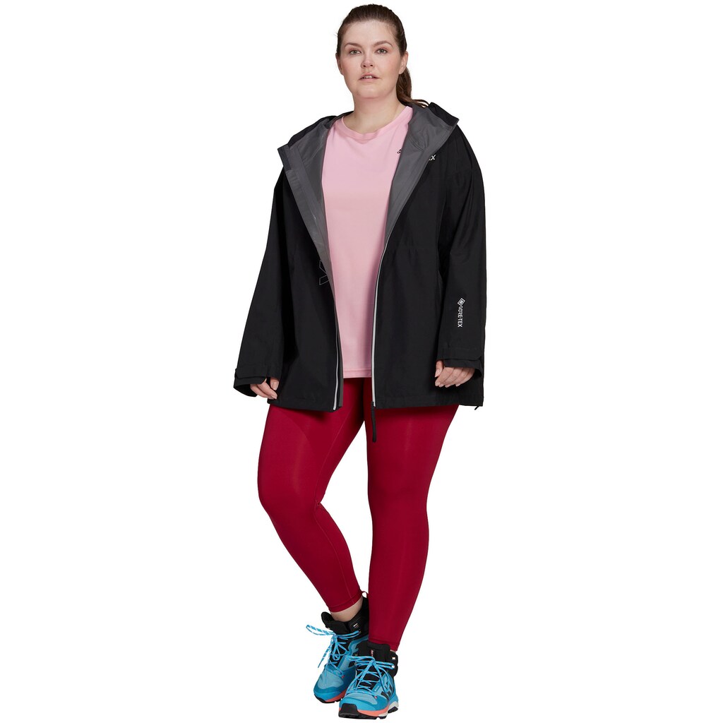 adidas TERREX Outdoorjacke »TERREX GORE-TEX PACLITE REGENJACKE«, mit Kapuze