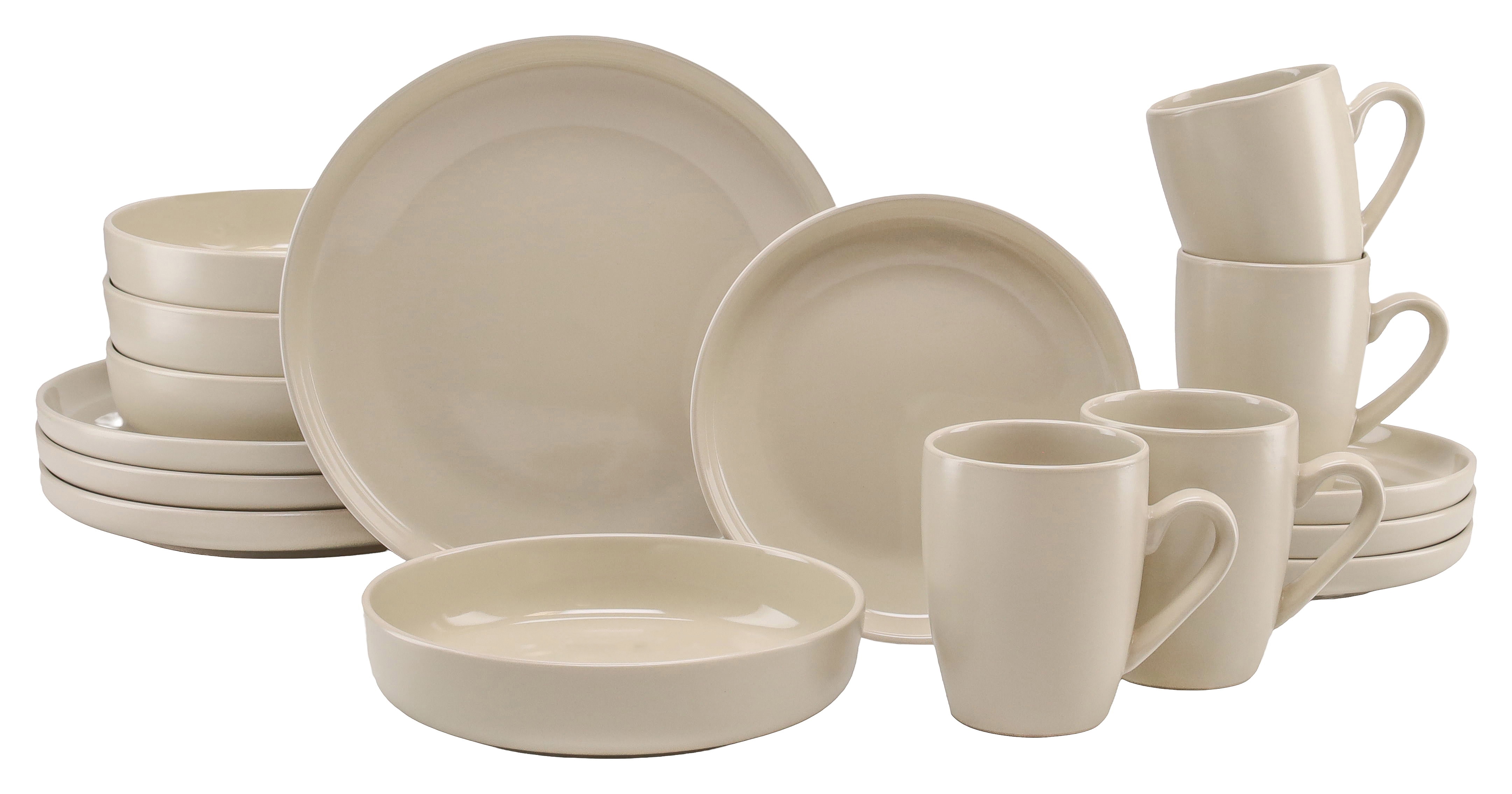 LeGer Home by Lena Gercke Kombiservice "Geschirr-Set, Service Liliane" skandinavische, minimalistische Formensprache, 16 Teile
