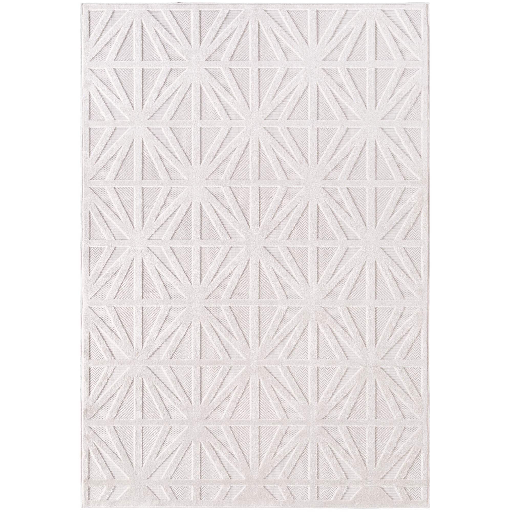 Ayyildiz Teppiche Teppich »DOHA 1655«, rechteckig, 4 mm Höhe, Läufer, 3D Hoch-Tief-Effekt, weicher Kurzflor, In- und Outdoor