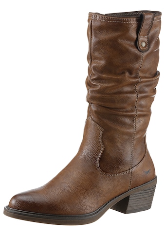 Cowboystiefel, mit gerafftem slouchy Schaft