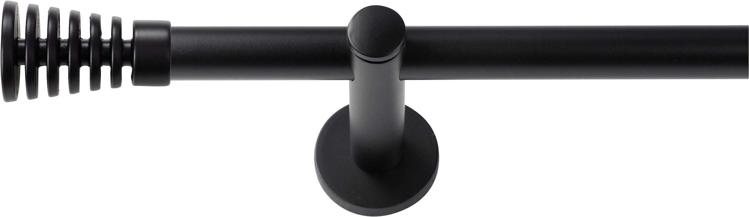 SN DECO GROUP Gardinenstange "Gardinenstange Gap Ø 19 mm, 1-läufig, Fixmaß, verschraubt" Ø 19 mm Fixmaß;kürzbar
