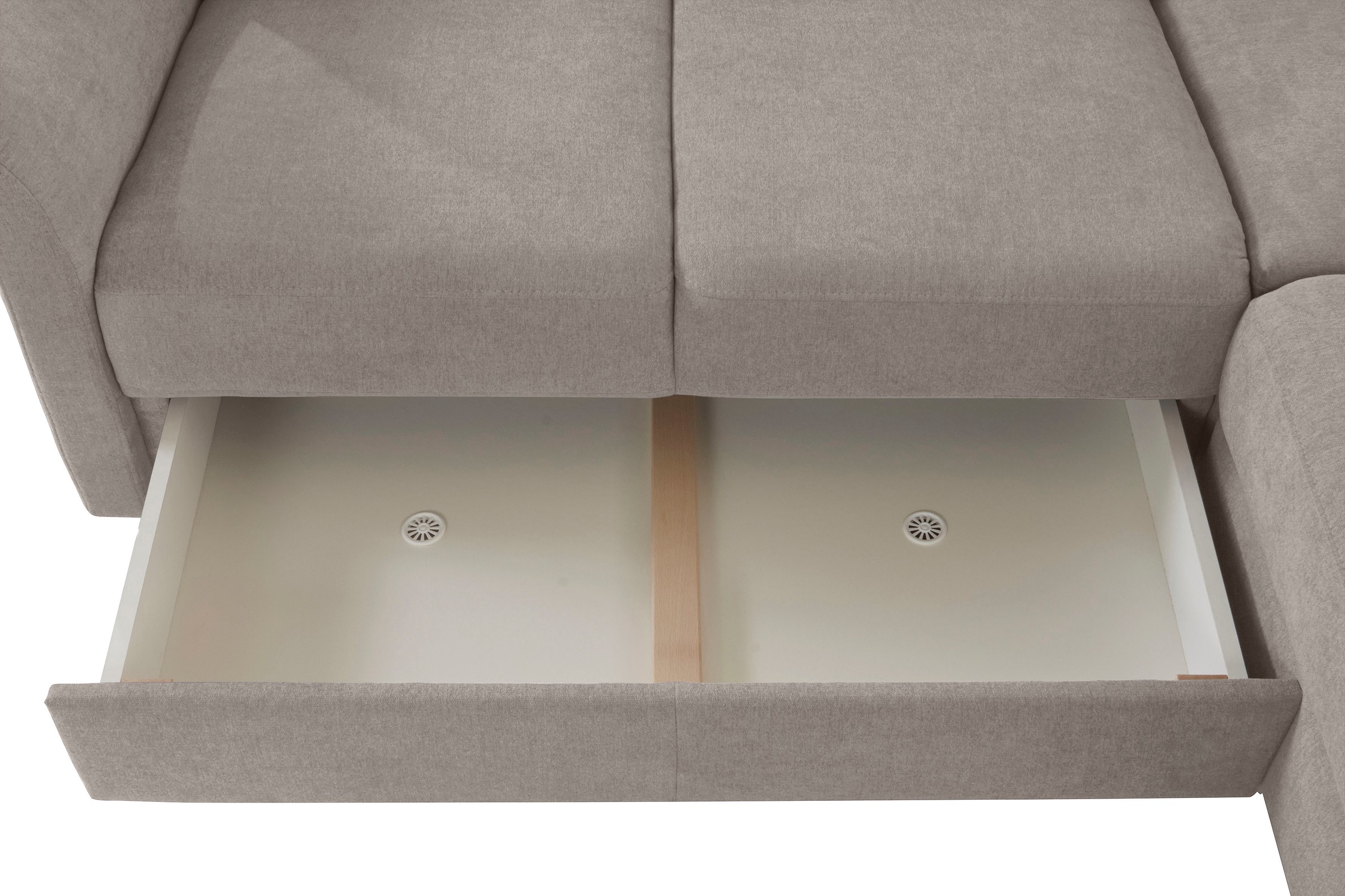 sit&more Ecksofa »Darwin L-Form«, inklusive Federkern, wahlweise mit Kopfteilverstellung, Bettfunktion