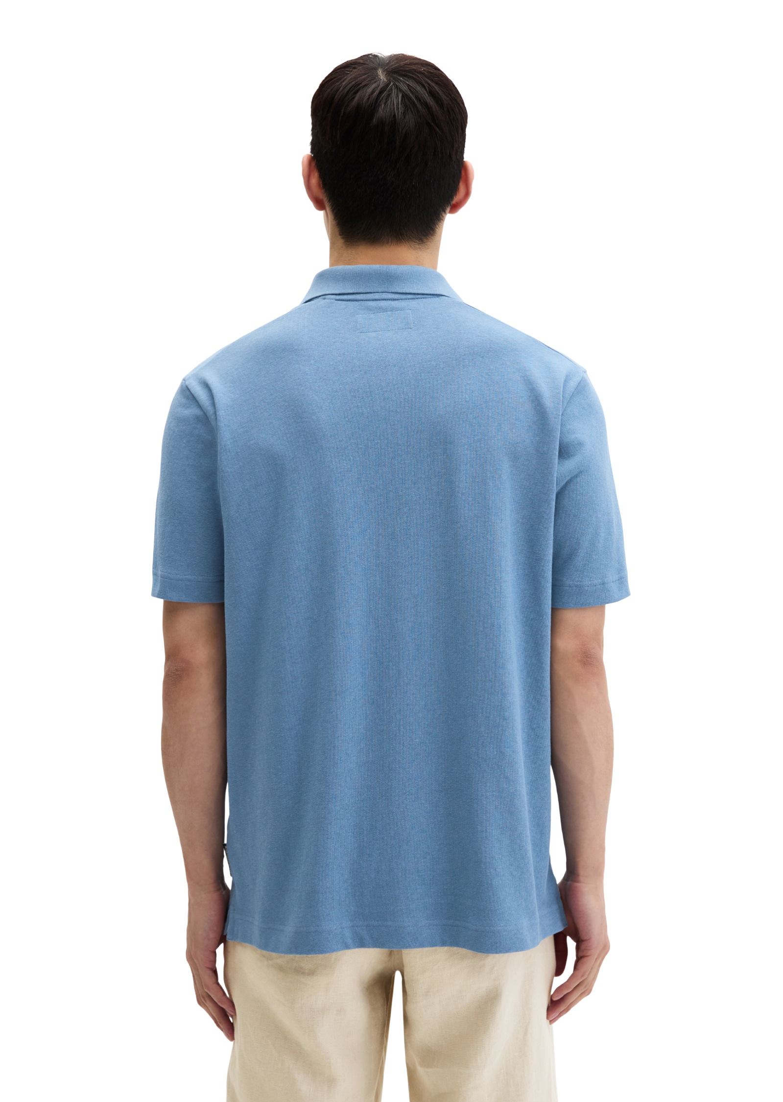 Marc O'Polo Poloshirt »aus Baumwoll-Leinen-Mix«