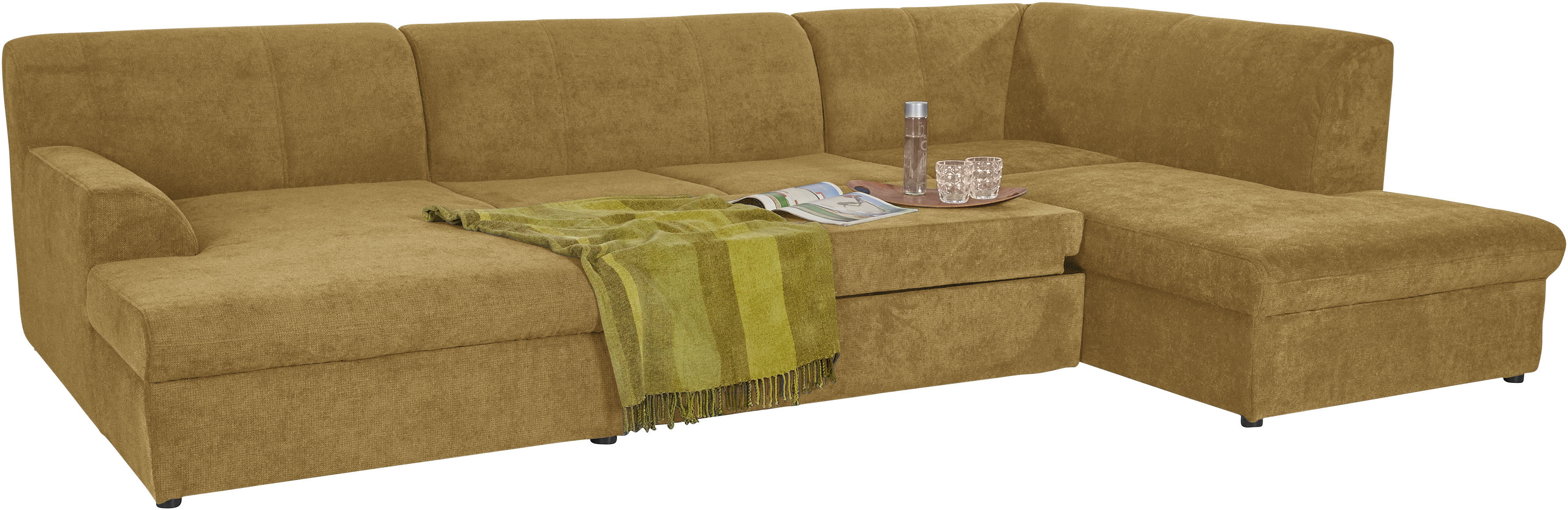 Thumbnail - DOMO collection Wohnlandschaft "Topper, elegant und zeitlos, komfortabel, U-Form" wahlweise mit Bettfunktion