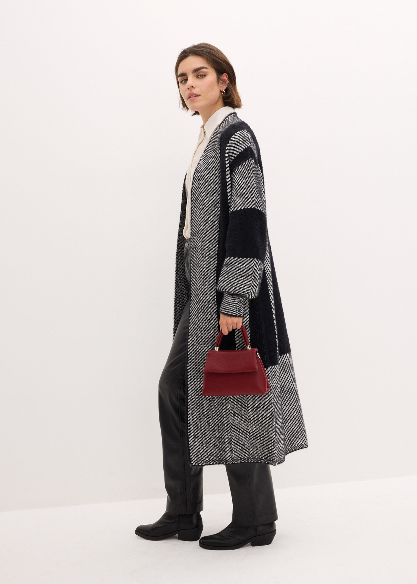 bonprix Strickmantel »Strickmantel« ohne Verschluss, Oversize Passform