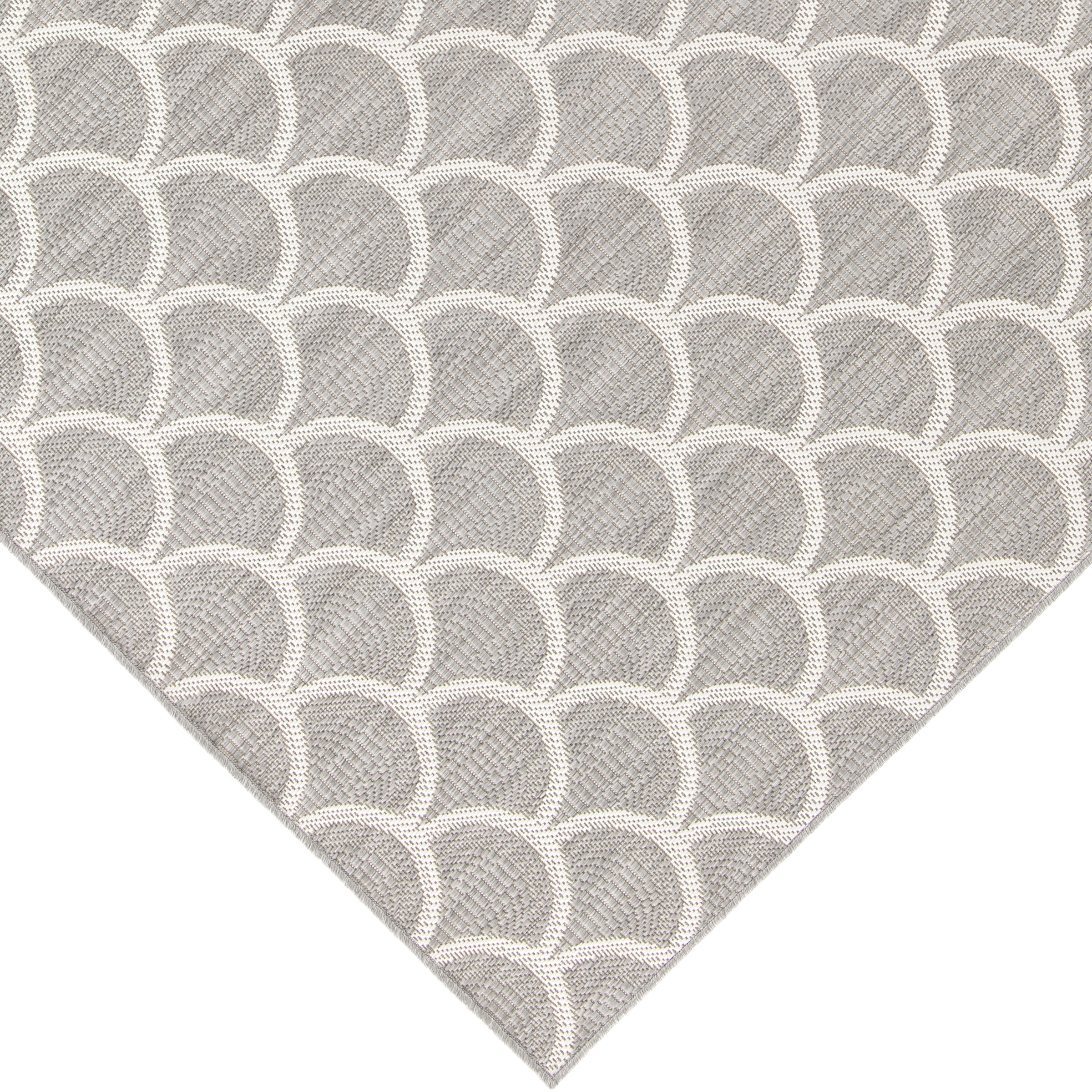 Primaflor-Ideen in Textil Teppich »Outdoorteppich RENEW - Arcs«, rechteckig, 4 mm Höhe, Flachgewebe, boho, In- und Outdoor geeignet, Balkon & Terrasse