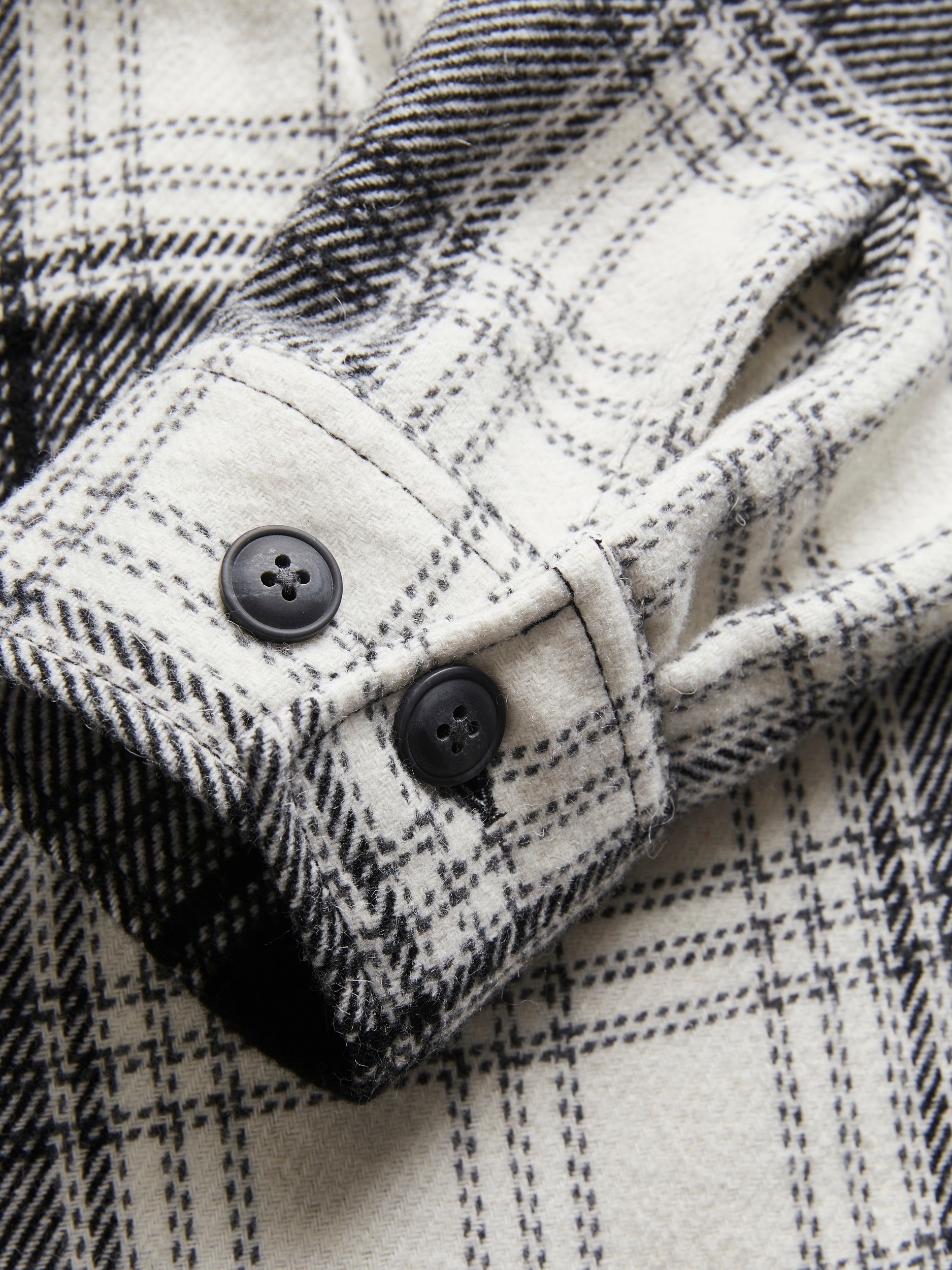 Jack & Jones Langarmhemd »JCOEDDIE CHECK WOOL BLEND OVERSHIRT LS« Overshirt Form