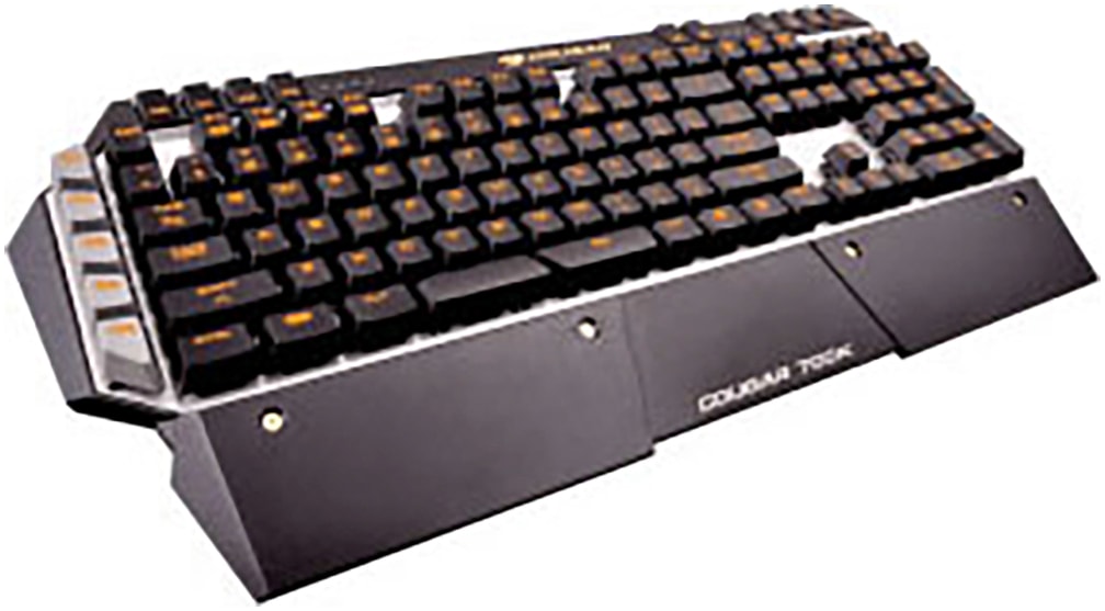 Cougar Gaming-Tastatur »700K MX-Brown (DE)«, (Gaming-Modus-Profil-Speicher-Ziffernblock-Multimedia-Tasten-Handgelenkauflage-Makro-Tasten)