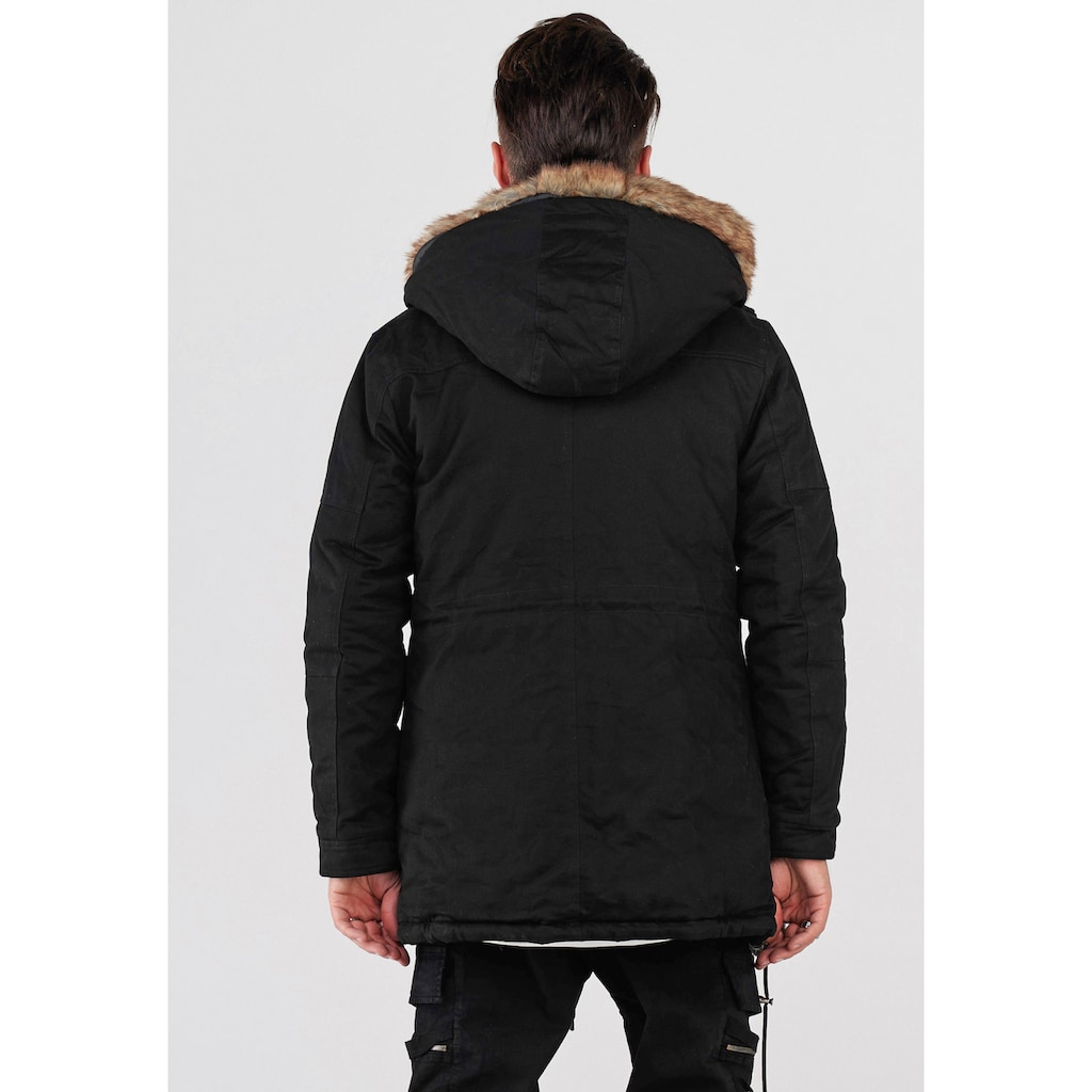 behype Parka »BHTYLER«, mit abnehmbarem Kunstfell