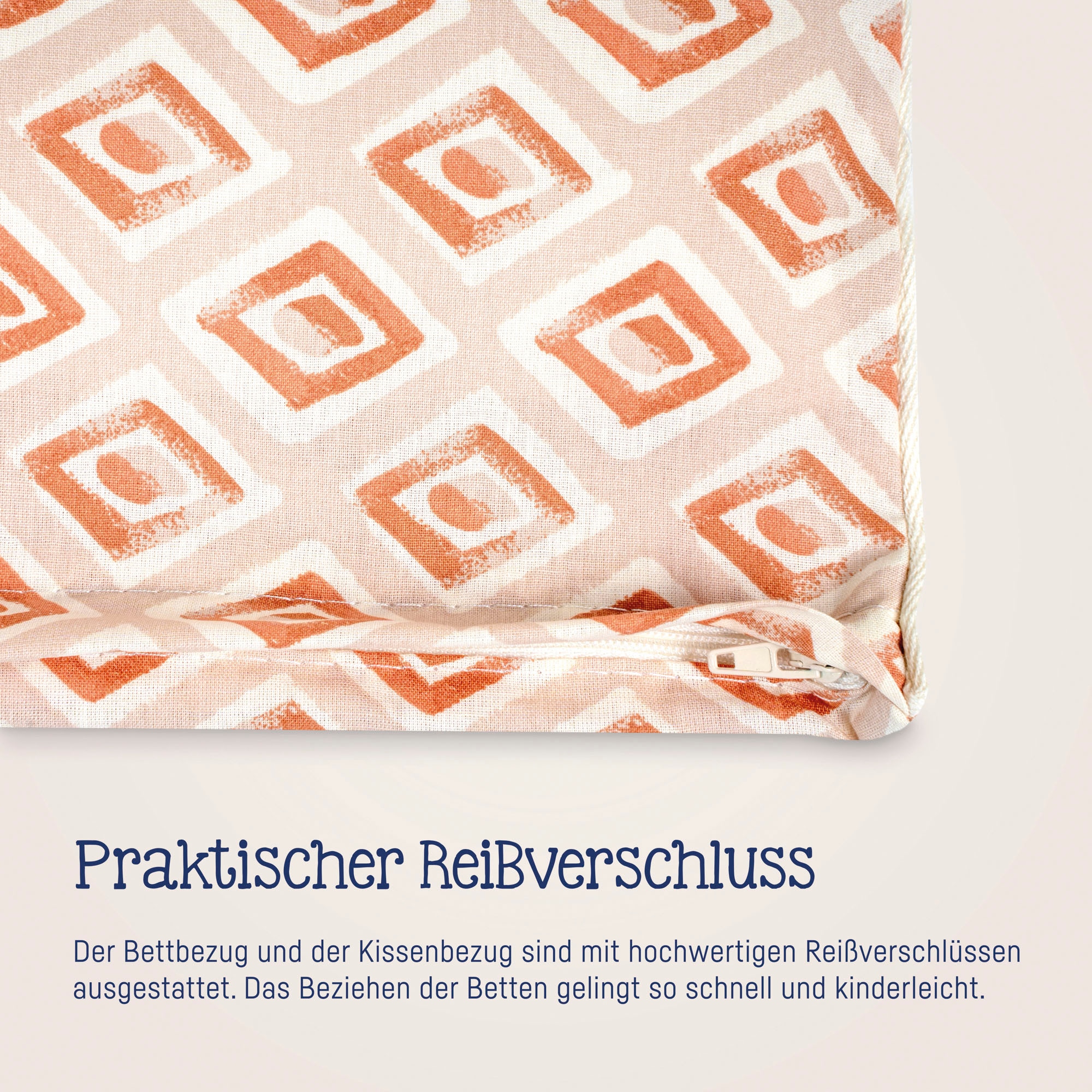 Julius Zöllner Kinderbettwäsche »Baby- und Kinderbettwäsche aus 100% Bio-Baumwolle«, (2 tlg.), erhältlich in den Größen 80x80+35x40cm und 100x135+40x60cm