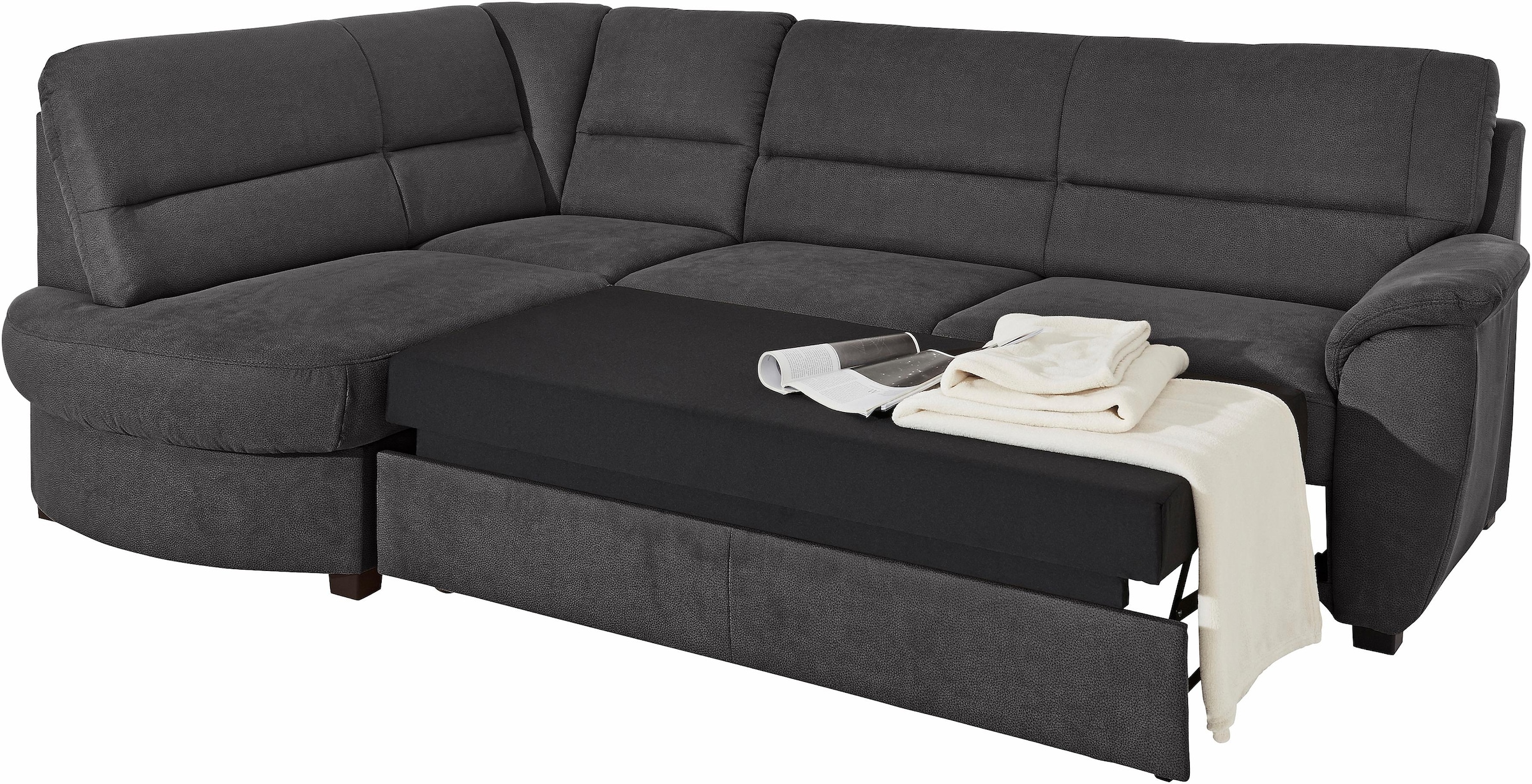 sit&more Ecksofa "Pandora L-Form", wahlweise mit Bettfunktion und Bettkaste günstig online kaufen