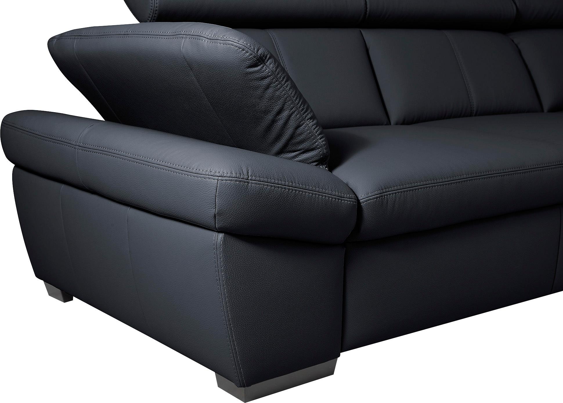 exxpo - sofa fashion Ecksofa »Salerno, klassisch modernes Funktionssofa, hoher Sitzkomfort, L-Form«, inkl. Kopf- und Armteilverstellung, wahlweise mit Bettfunktion