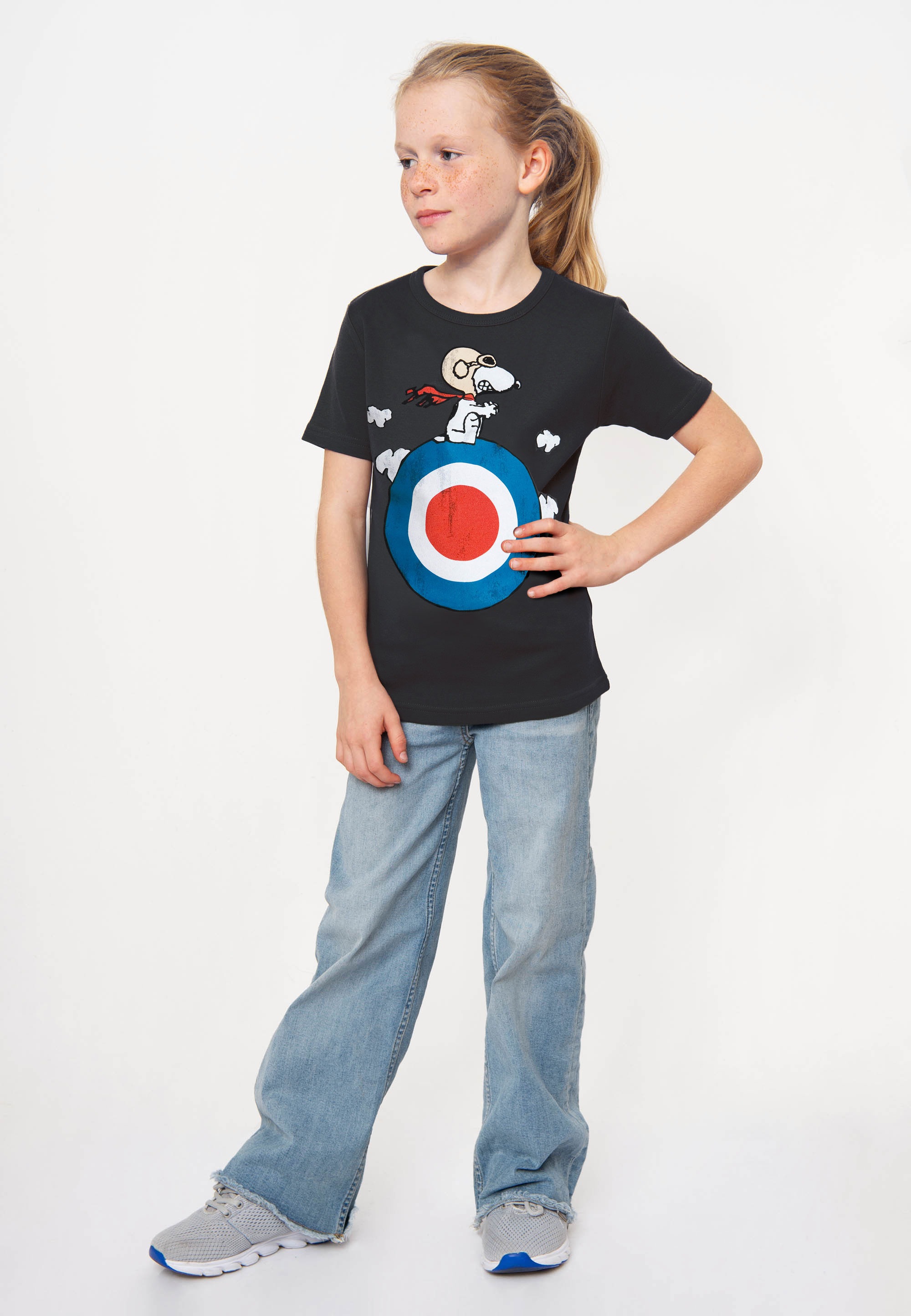 LOGOSHIRT T-Shirt »Snoopy - Target«, mit lizenziertem Originaldesign