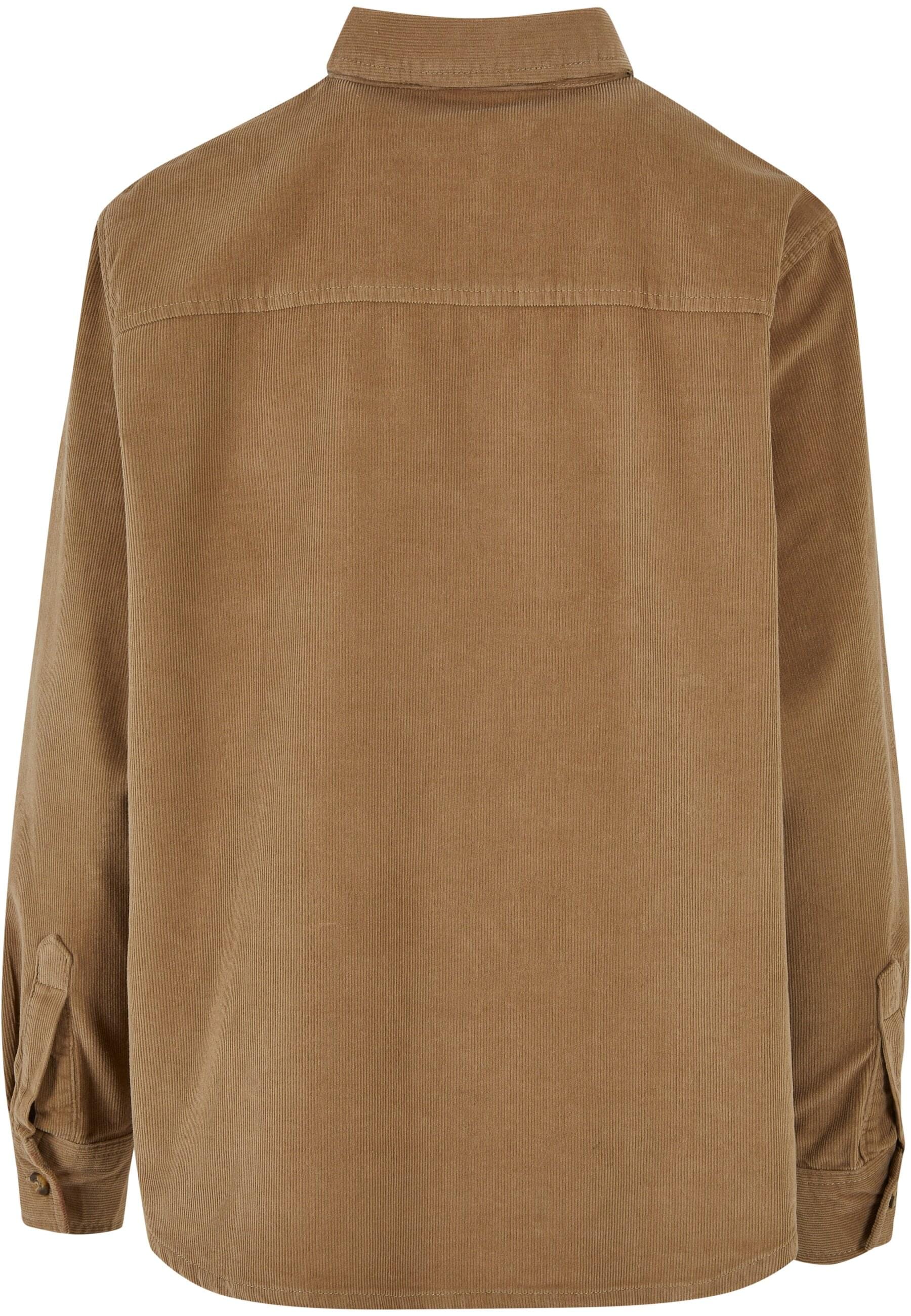 URBAN CLASSICS Langarmhemd »Damen Ladies Corduroy Oversized Shirt«, (1 tlg.)
