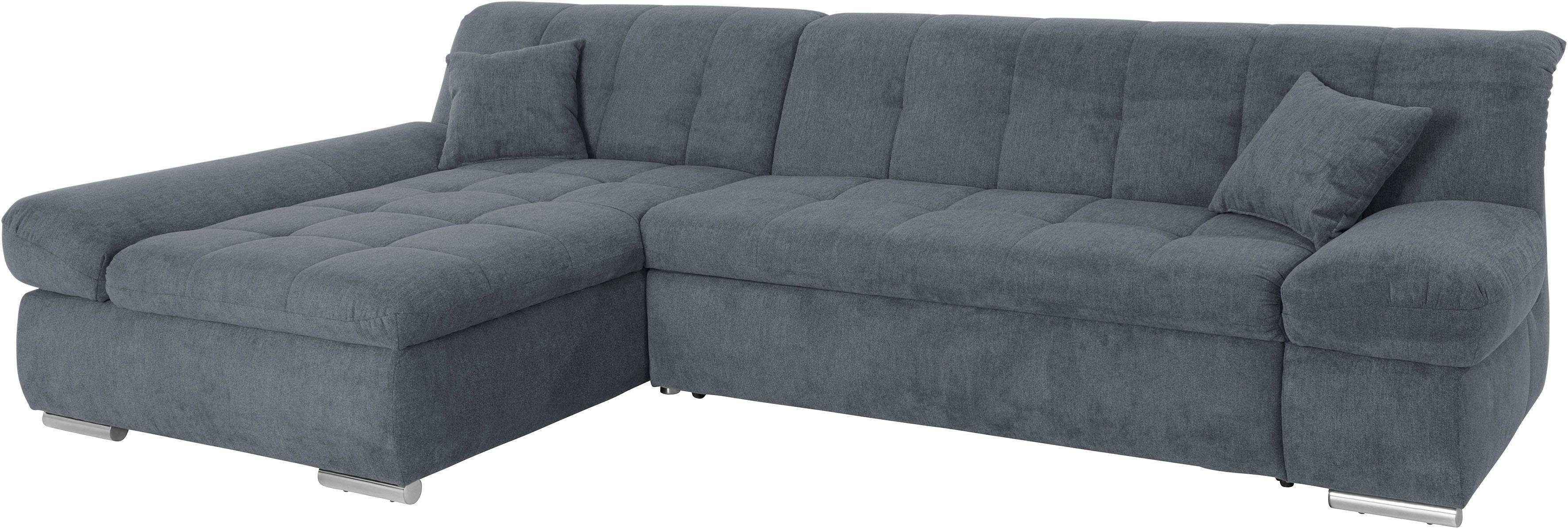 DOMO collection "MONA 297x173 cm, modern und komfortabel" whlw. mit Bettfunktion, L-Form