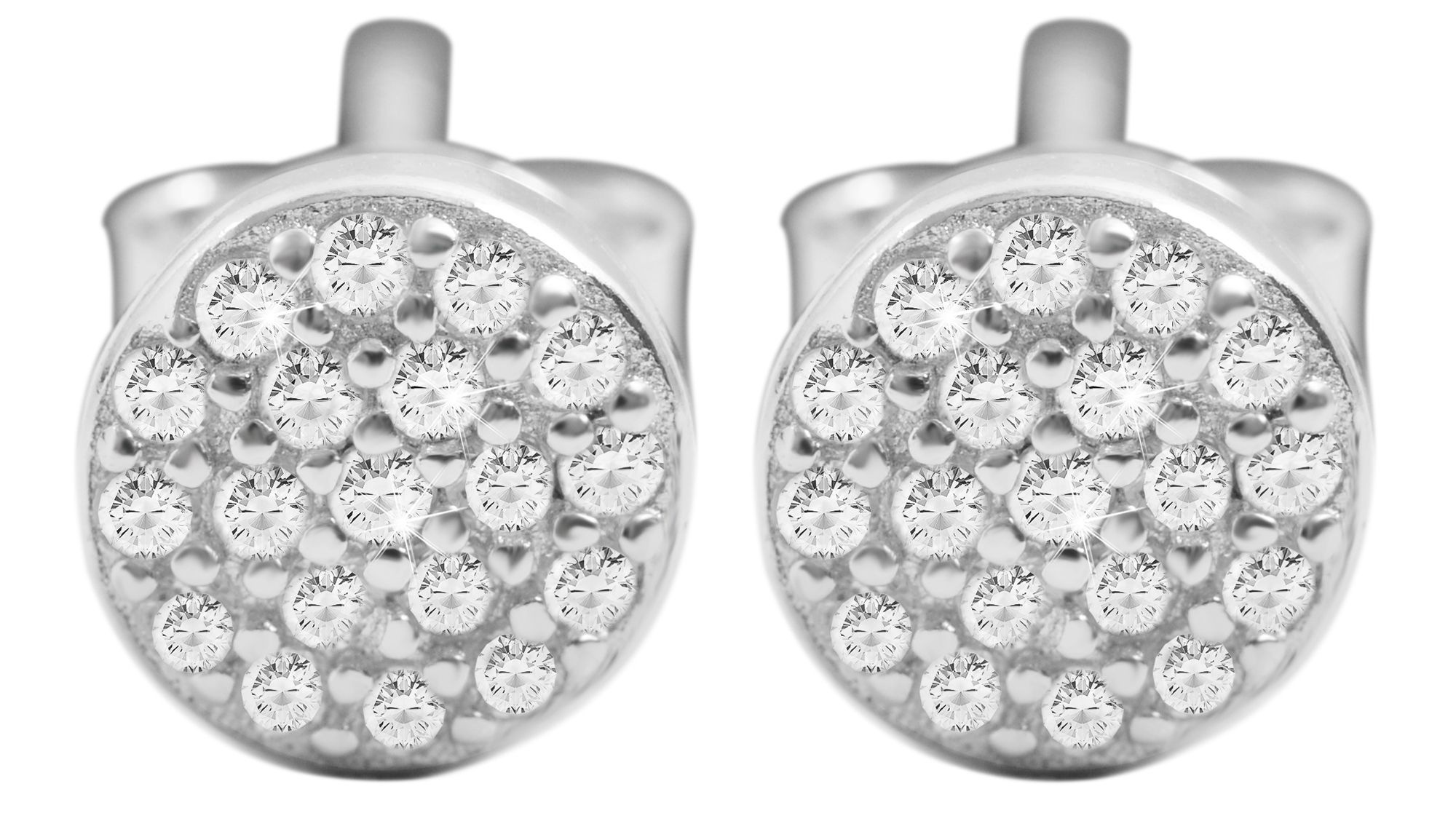 Adelia´s Paar Ohrhänger "Ohrringe – Ohrstecker aus 925 Silber mit Zirkonia" Zum Verschenken – ideal zum Jubiläum