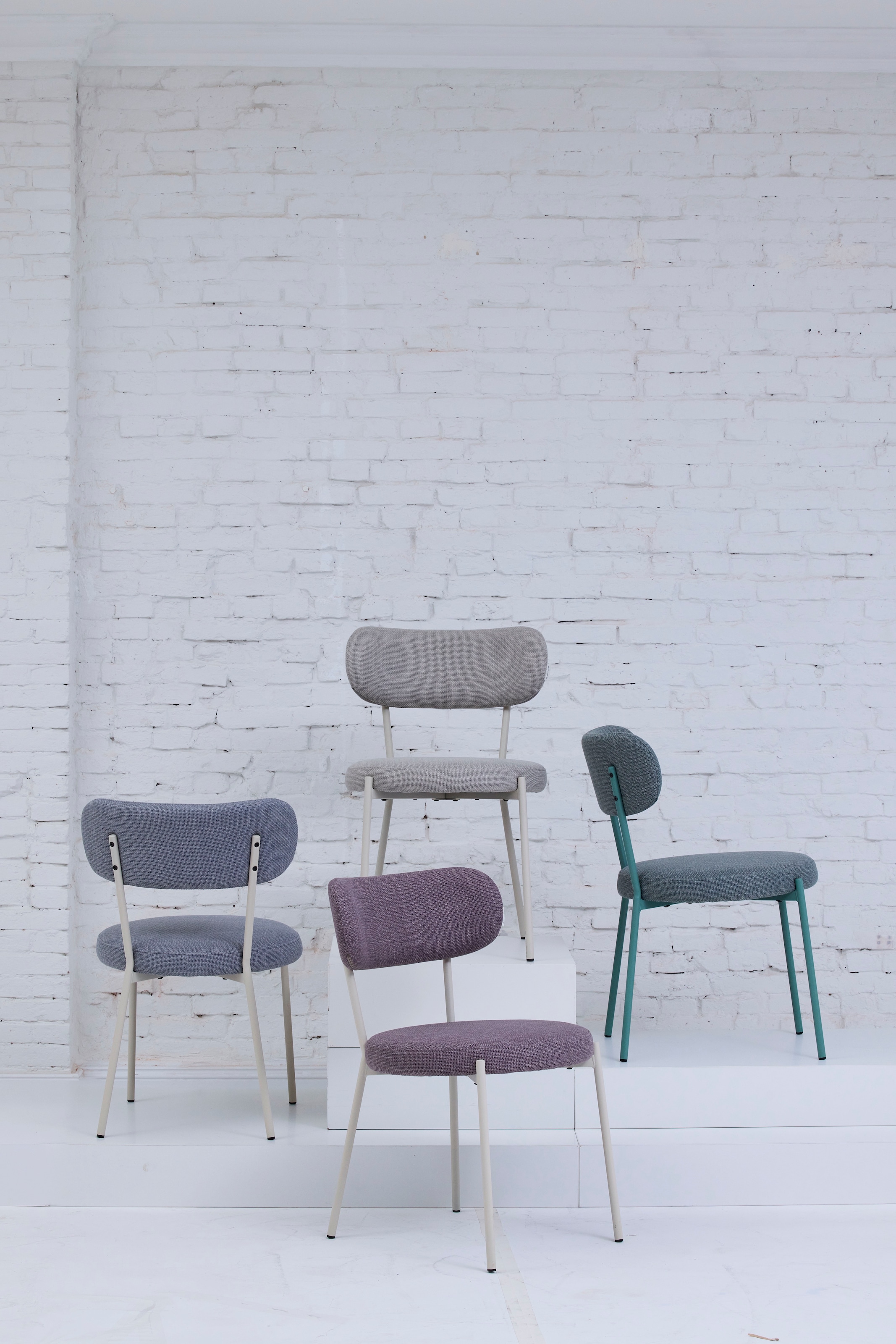 TOM TAILOR HOME 4-Fußstuhl "SOFT PAD CHAIR", (Set), 2 St., Webstoff, Esszim günstig online kaufen