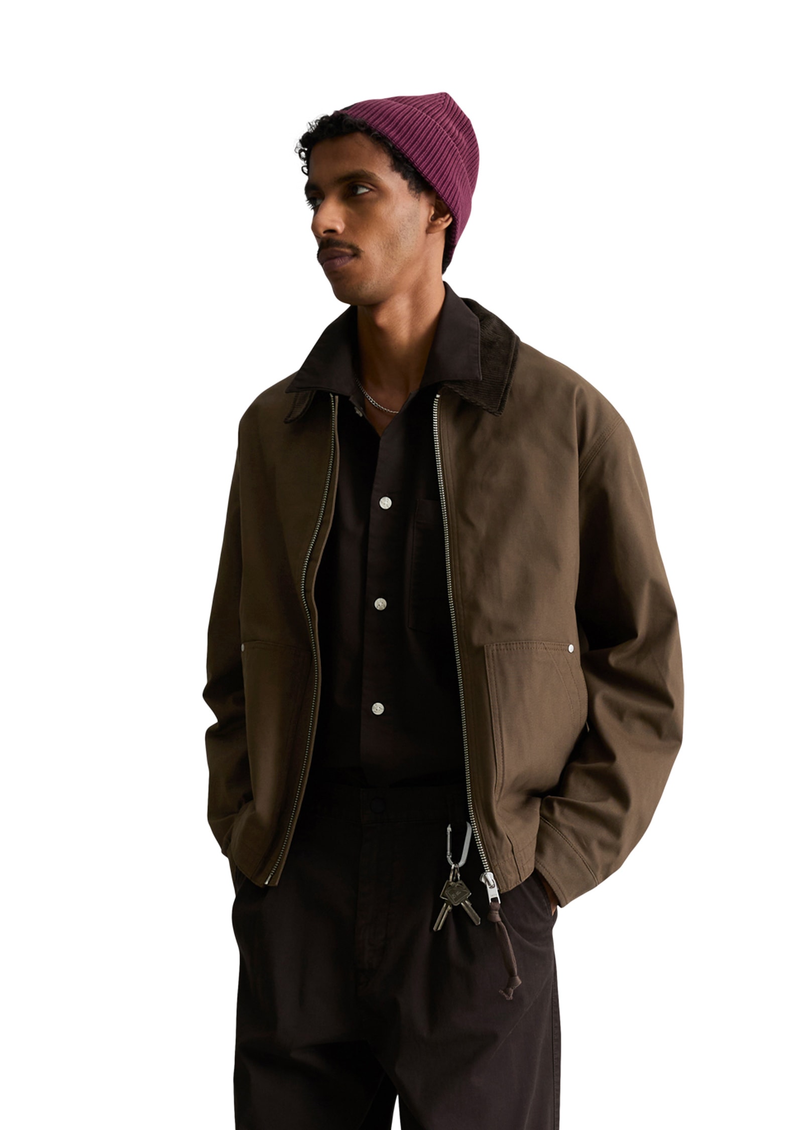 Marc OPolo DENIM Outdoorjacke "aus recyceltem Baumwoll-Canvas" ohne Kapuze