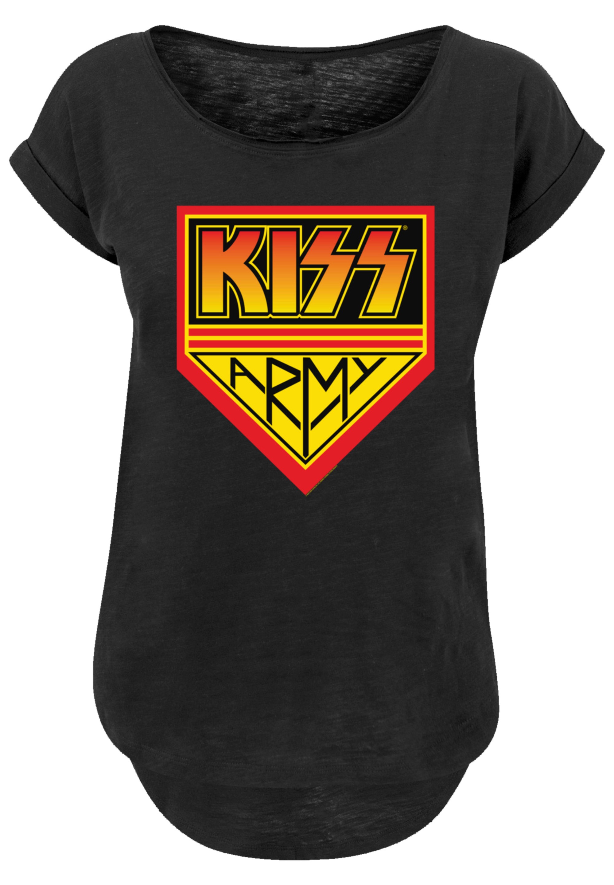 F4NT4STIC T-Shirt »Kiss Rock Band Army Logo«, Premium Qualität, Musik, By Rock Off